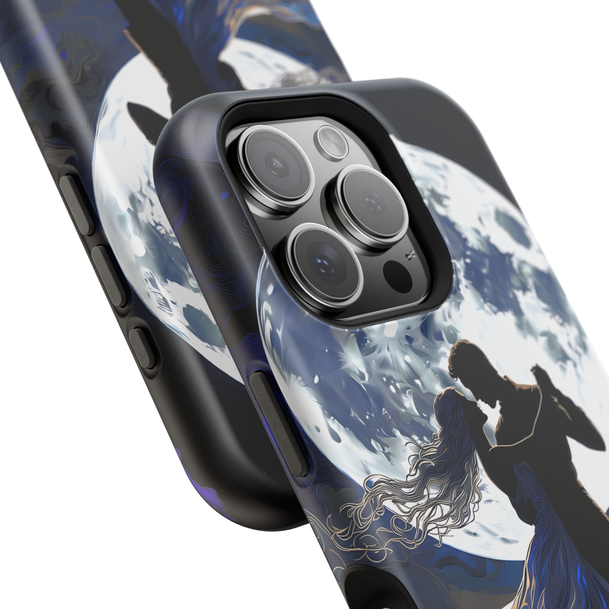 Romantic Moonlight Dance Magnetic Phone Case – iPhone 15–17 & Samsung Galaxy S26