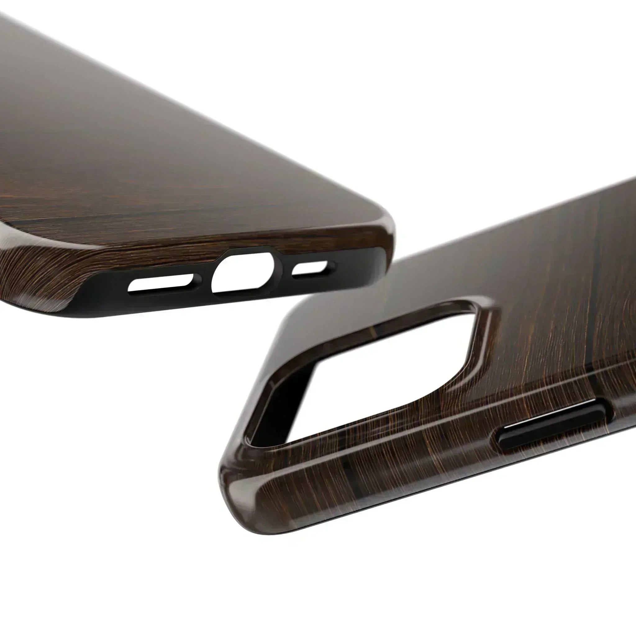 Dark Wood Grain Phone Case for iPhone and Galaxy - KARARMDESIGN