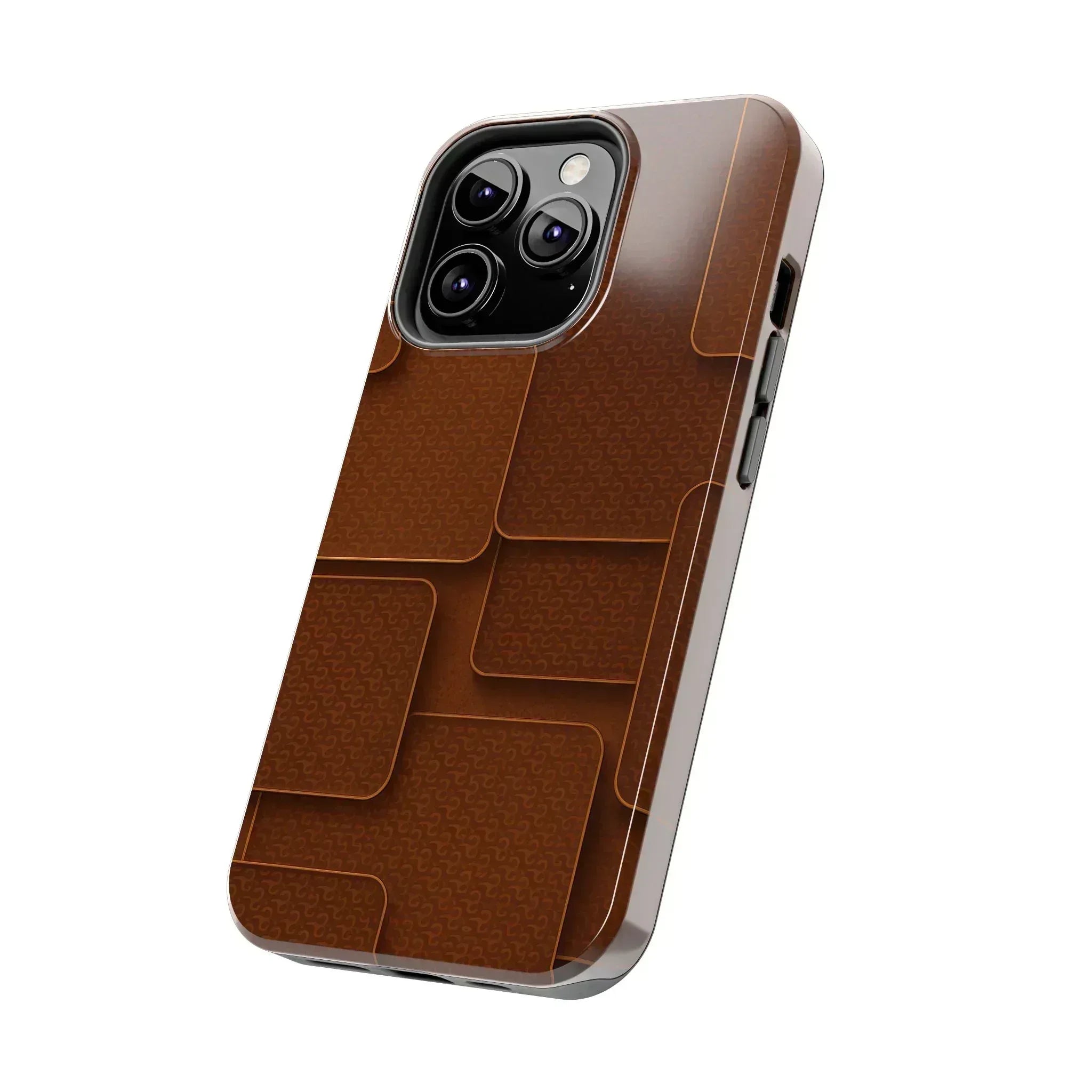 Textured Brown Phone Case for iPhone 7-16 and Samsung Galaxy S21-S24 - KARARMDESIGN
