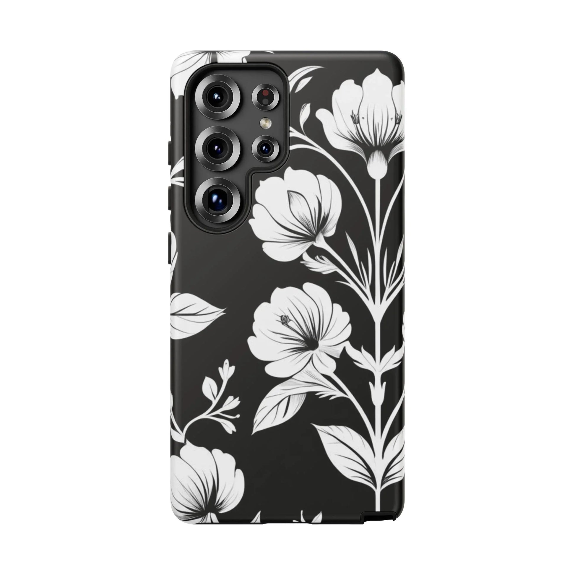 Elegant Floral Phone Case for Galaxy S20-S25 - KARARMDESIGN