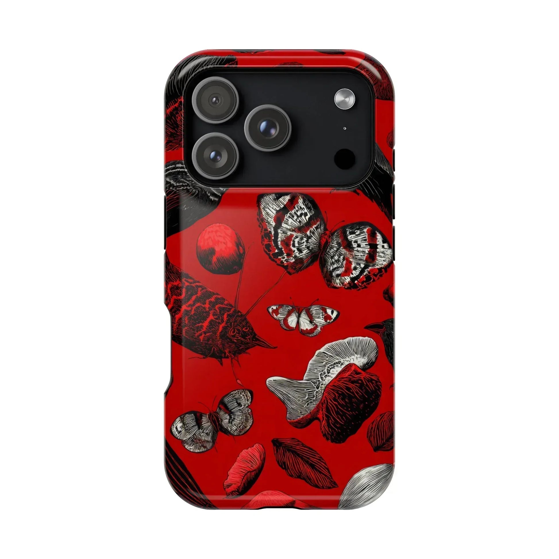Crimson Wilderness Phone Case for iPhone 11-17 - KARARMDESIGN