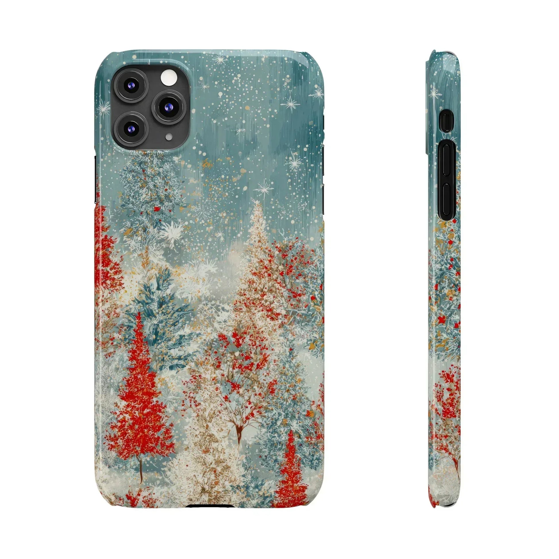 Snowy Forest Phone Case for iPhone 11-17 - KARARMDESIGN