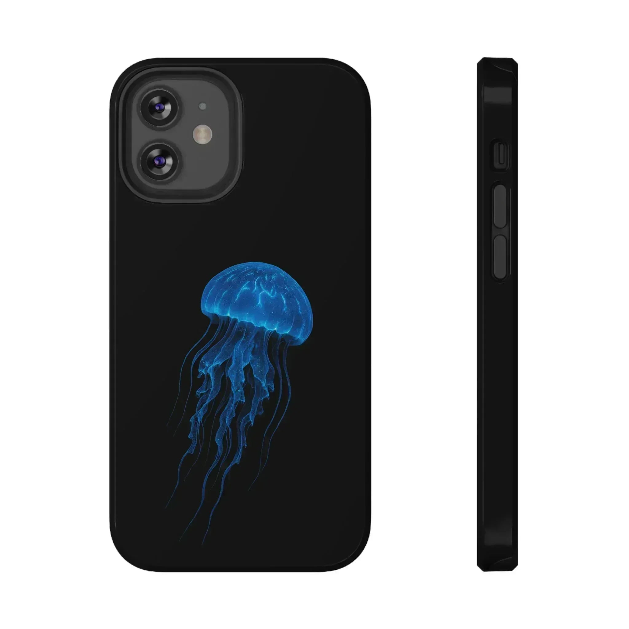 Blue Jellyfish Phone Case for iPhone 12-16 and Galaxy S21-S22 - KARARMDESIGN