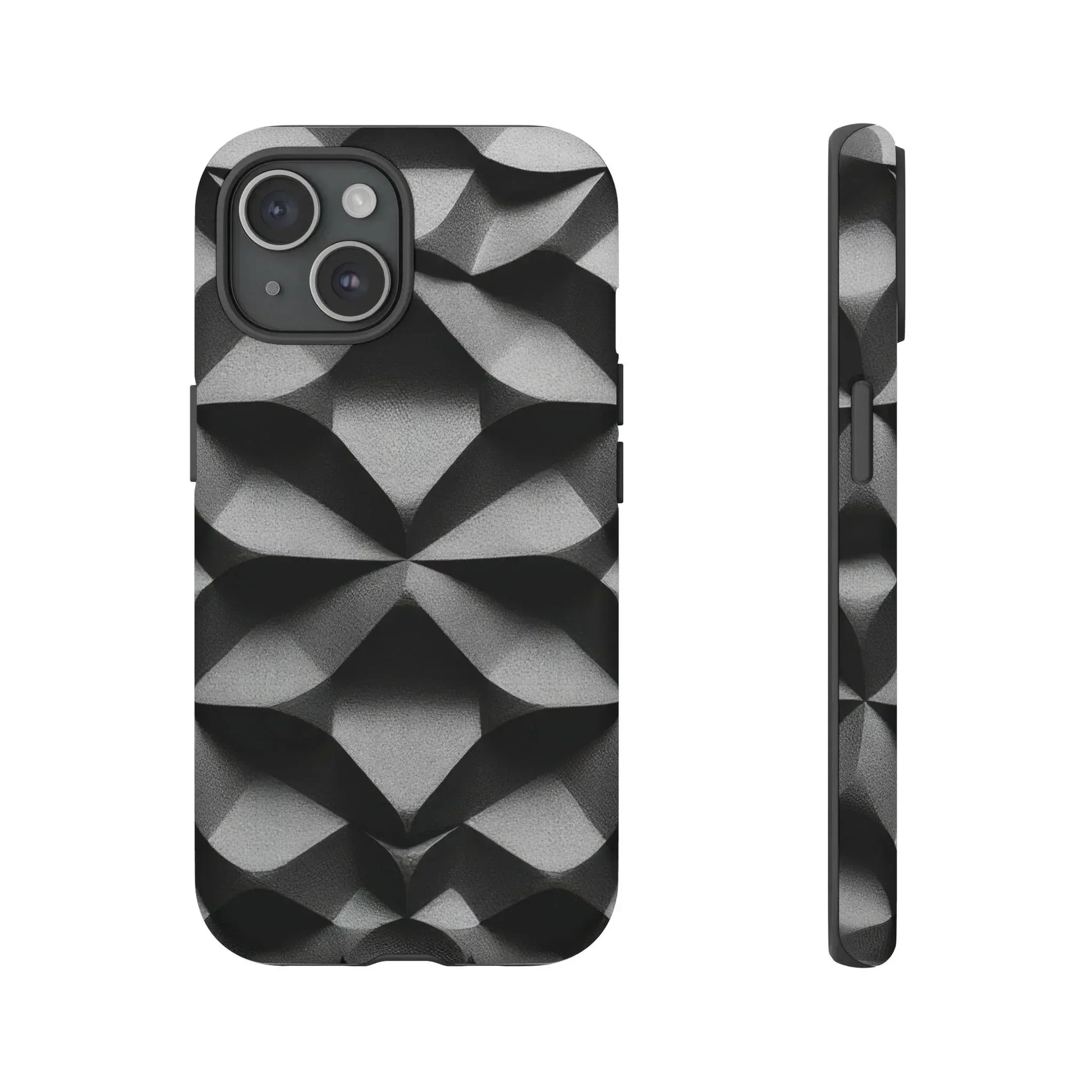 3D Geometric Phone Case for iPhone 8–17 - KARARMDESIGN