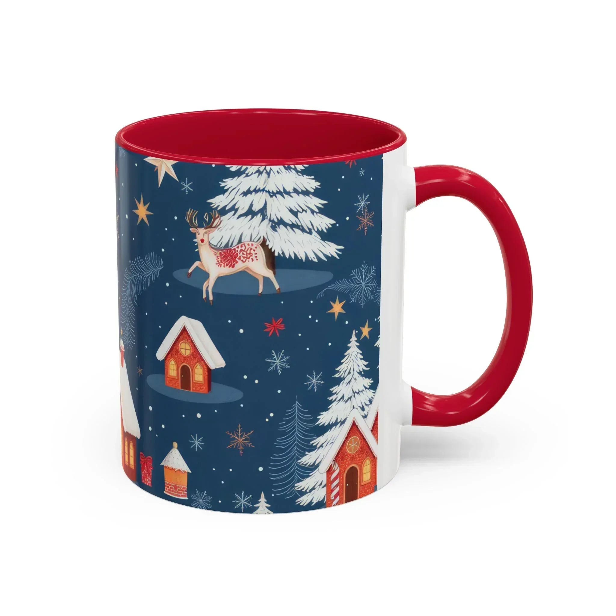 Dark Blue Christmas Mug - Colorful Mugs (11oz, 15oz) - KARARMDESIGN