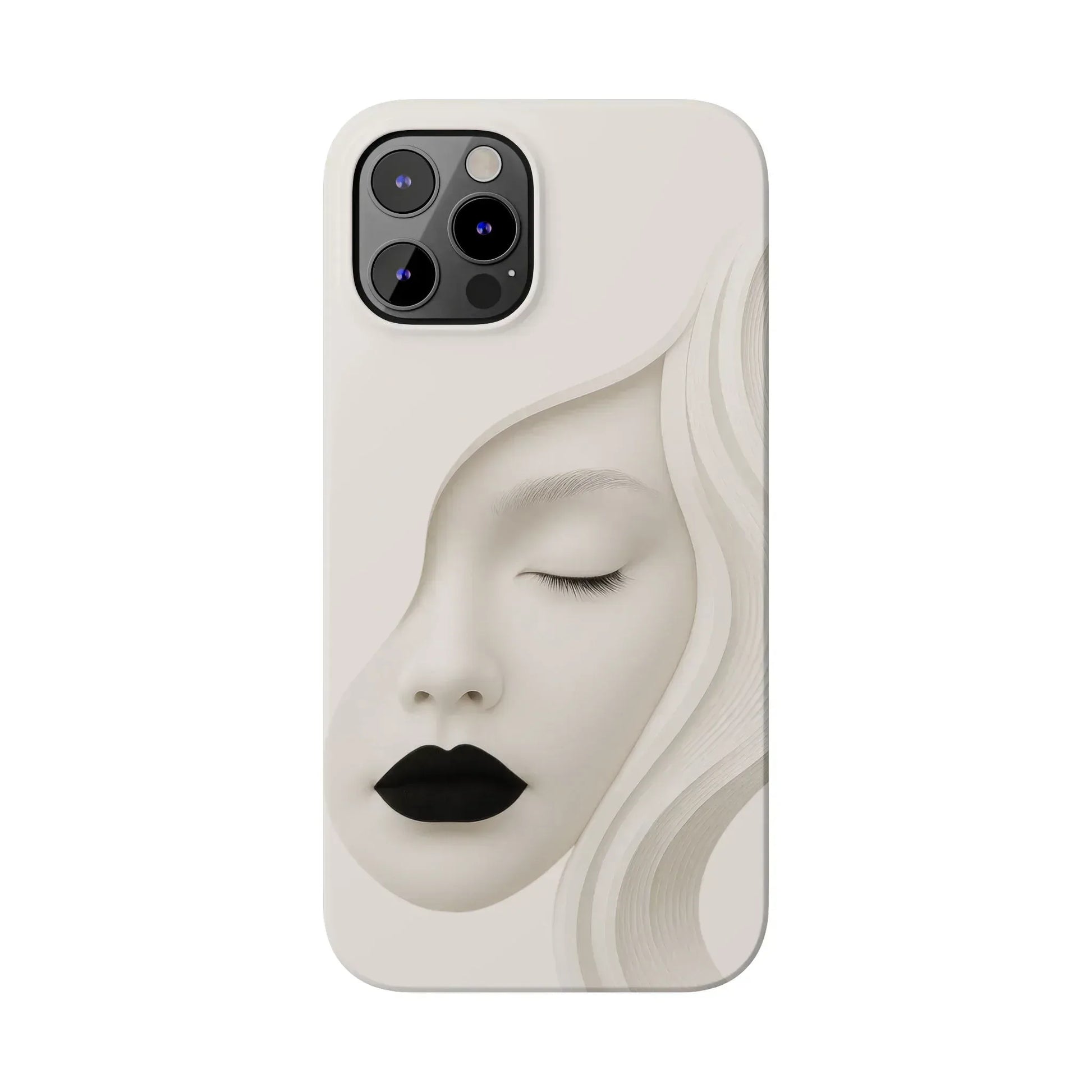 Minimalist Face Phone Case for iPhone 11-17 - KARARMDESIGN