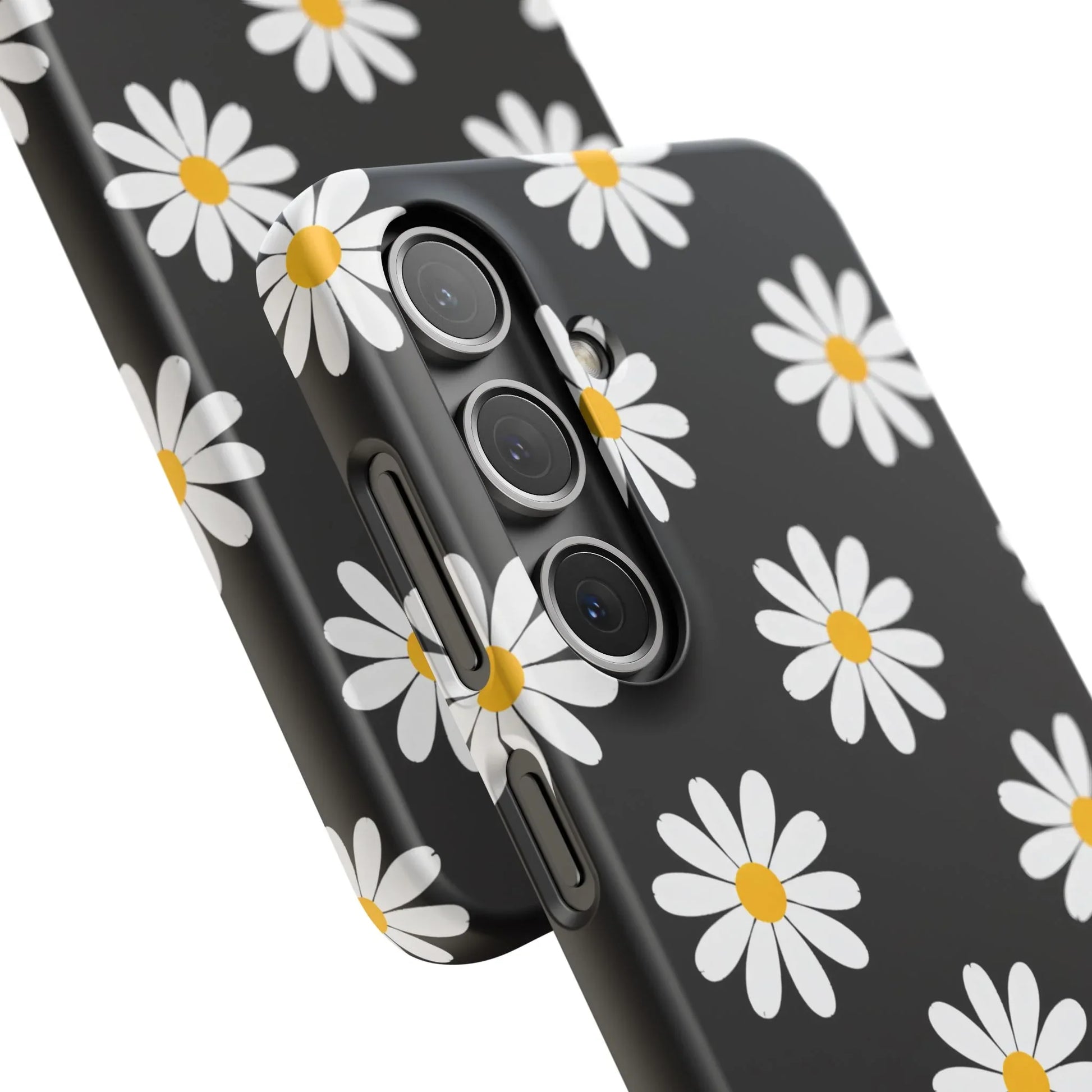 Daisy Charm Phone Case for iPhone 11-17 and Galaxy S20-S25 - KARARMDESIGN