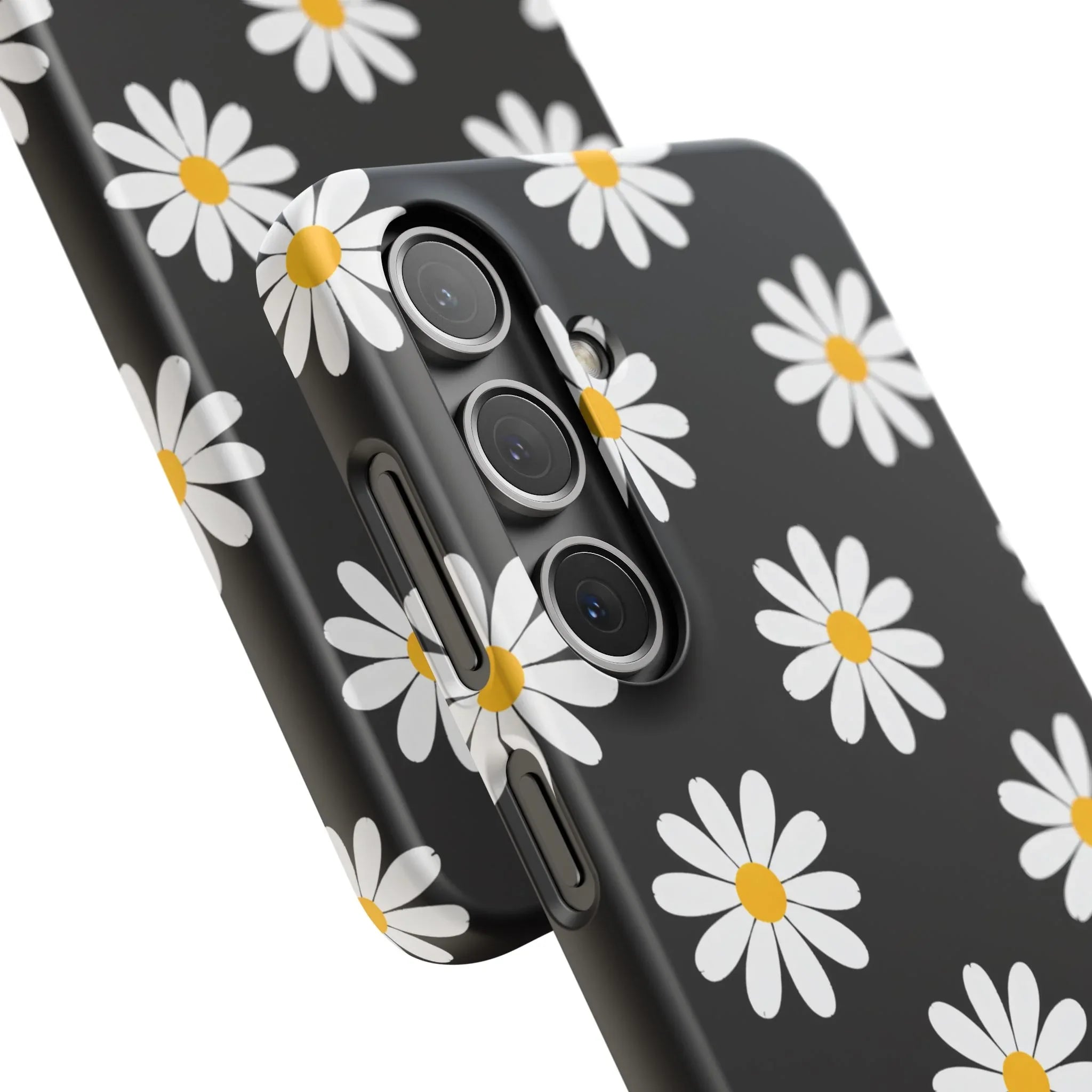 Daisy Charm Phone Case for iPhone 11-17 and Galaxy S20-S25 - KARARMDESIGN