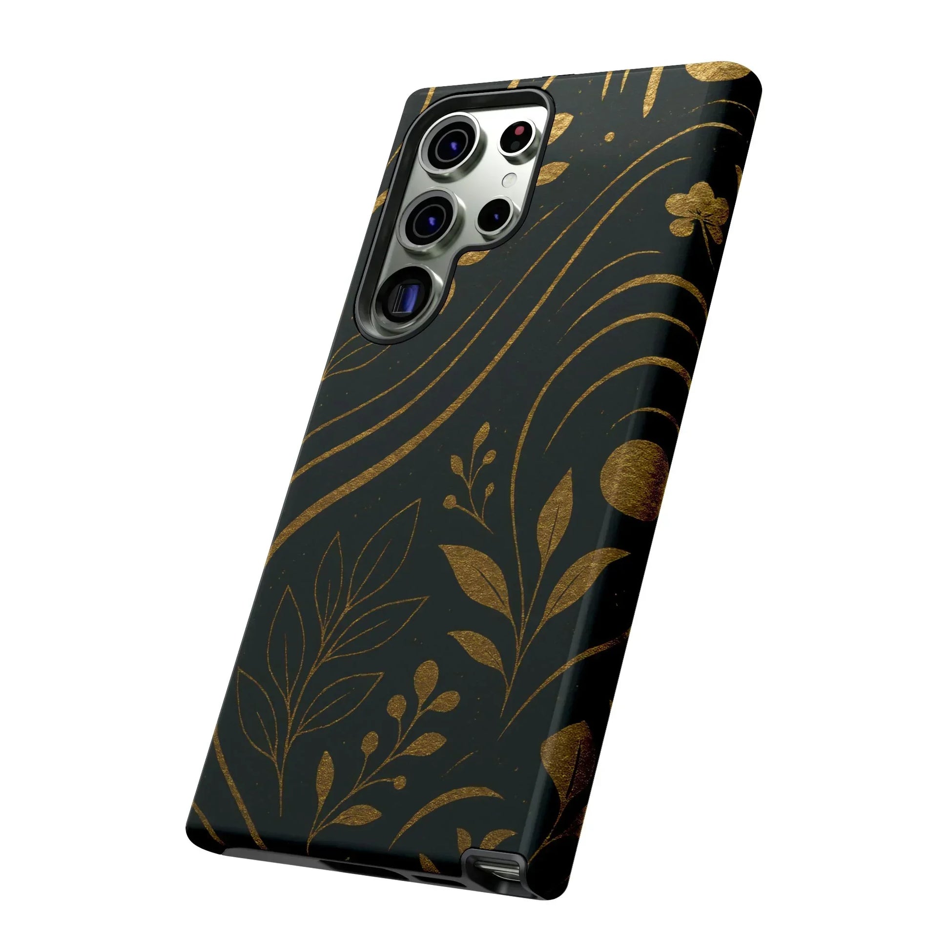 Foil Frenzy Abstract Gold Pattern Phone Case for Samsung Galaxy and Google Pixel - KarArmDesign