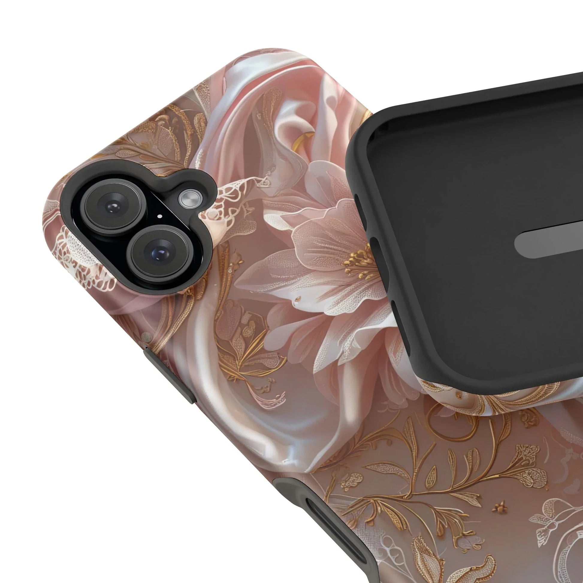 Elegant Floral Phone Case for iPhone 11-17 and Samsung Galaxy S21-S22 - KARARMDESIGN