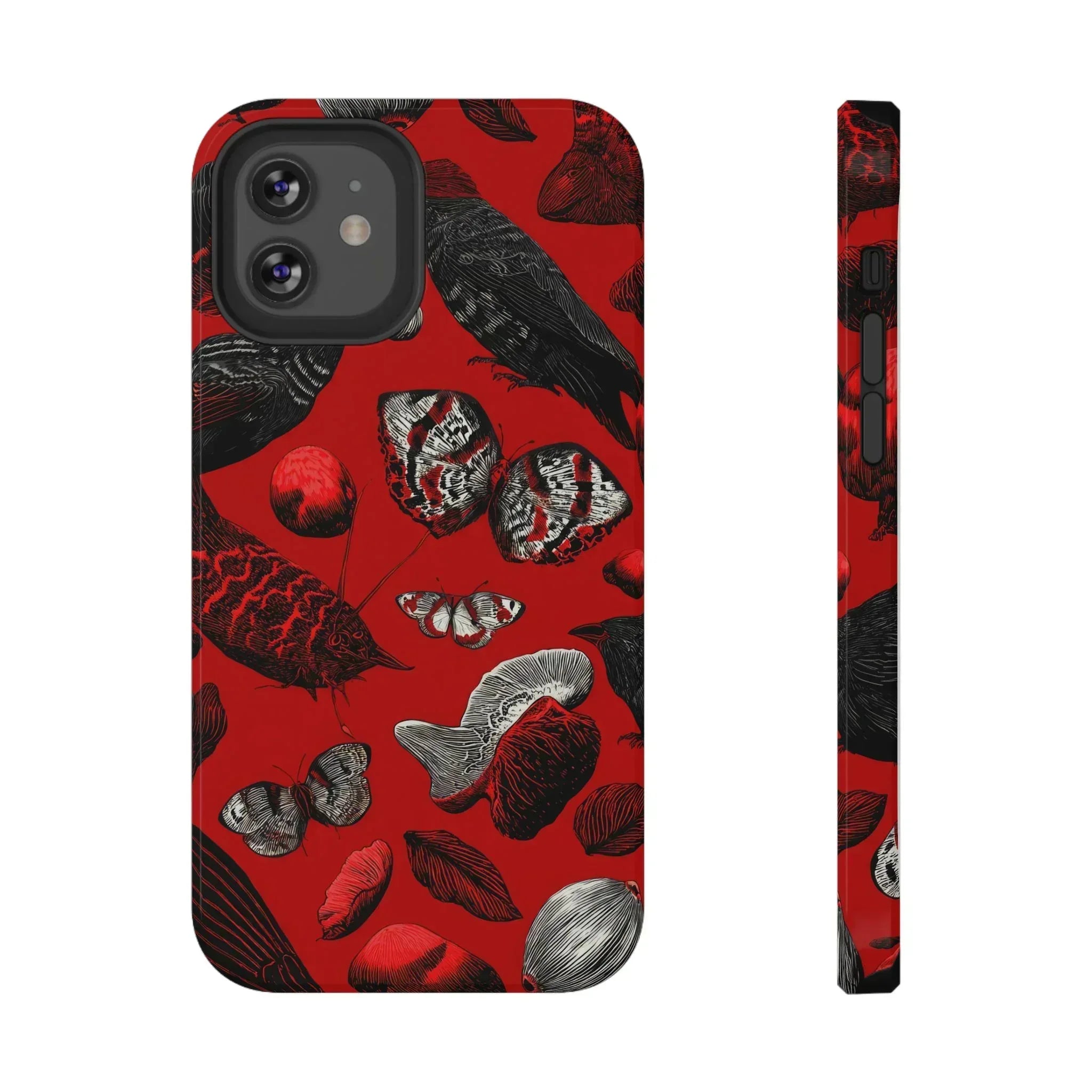 Crimson Wilderness Phone Case for iPhone 11-17 - KARARMDESIGN