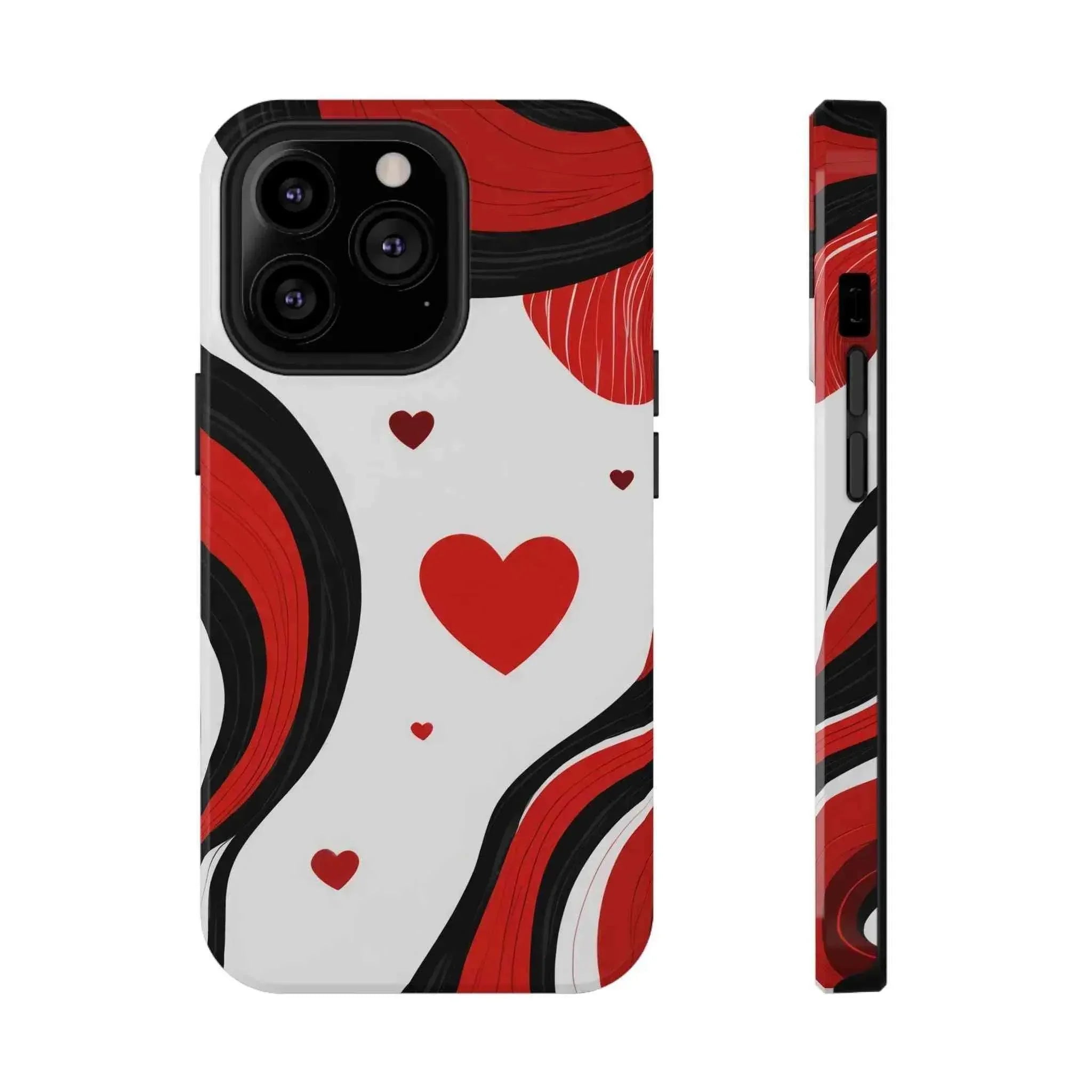 Red Romance Phone Case for iPhone 11-17 and Galaxy S21-S22 - KARARMDESIGN