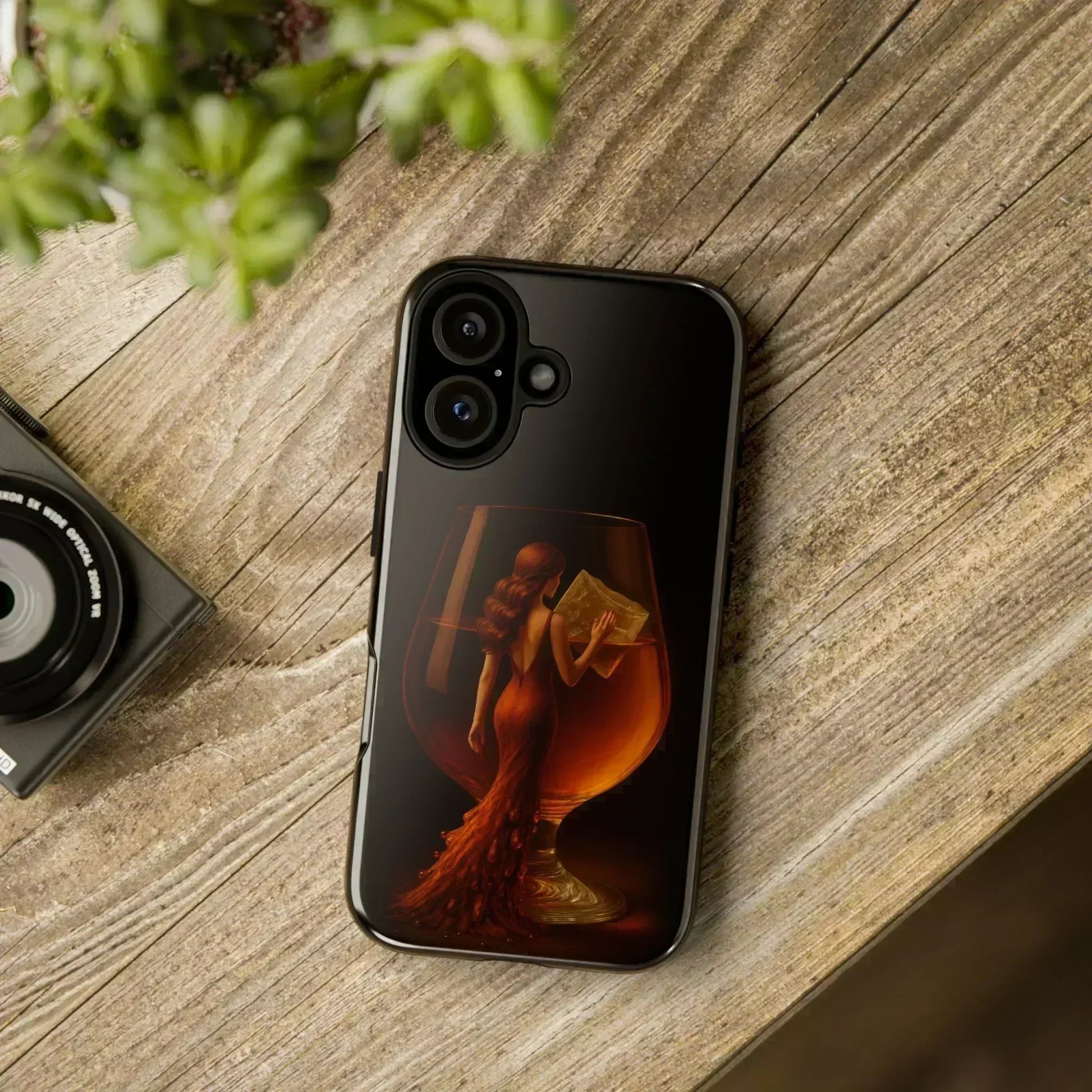 Elegant Midnight Lady Phone Case for iPhone 8-16 and Google Pixel up to 9 Models - KarArmDesign