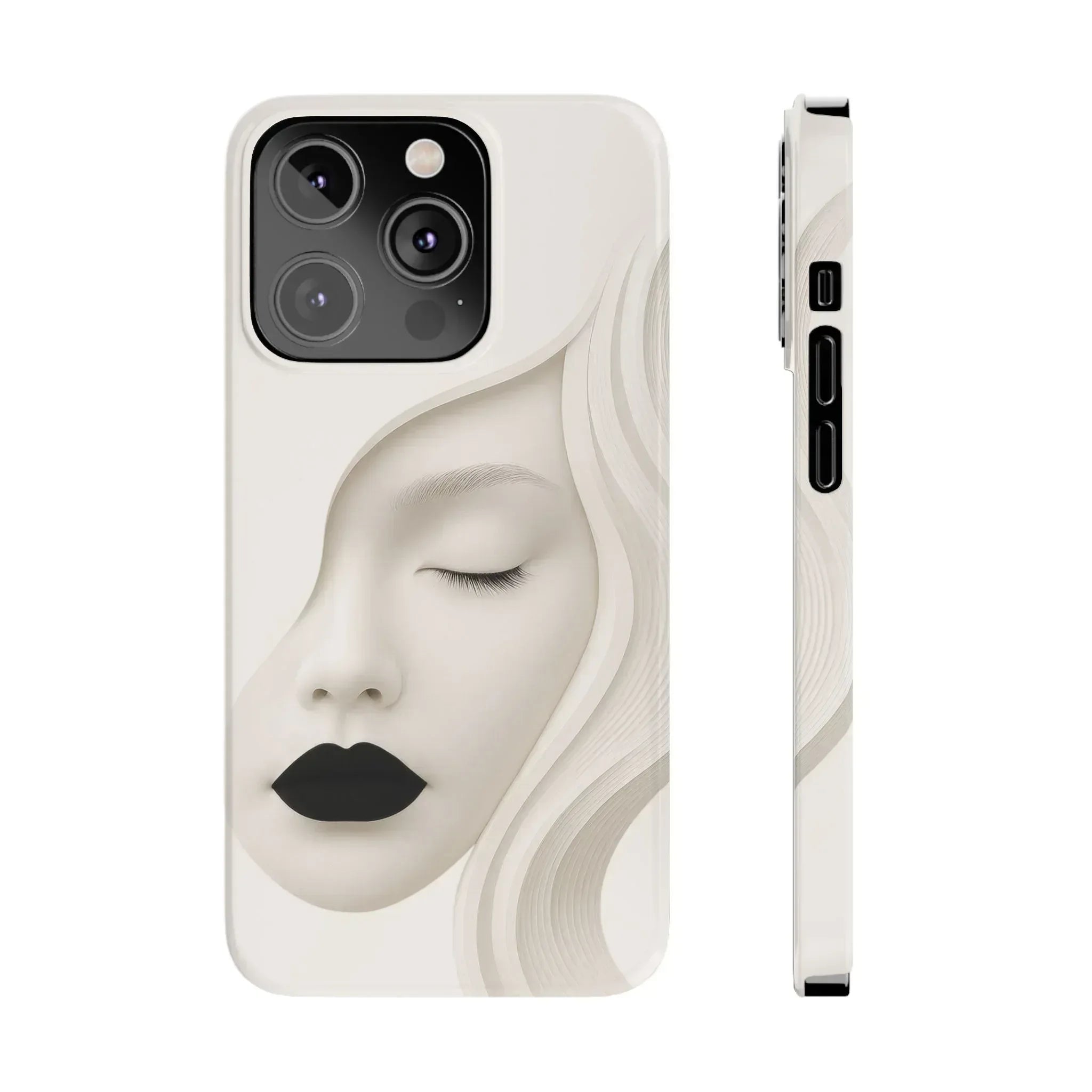 Minimalist Face Phone Case for iPhone 11-17 - KARARMDESIGN