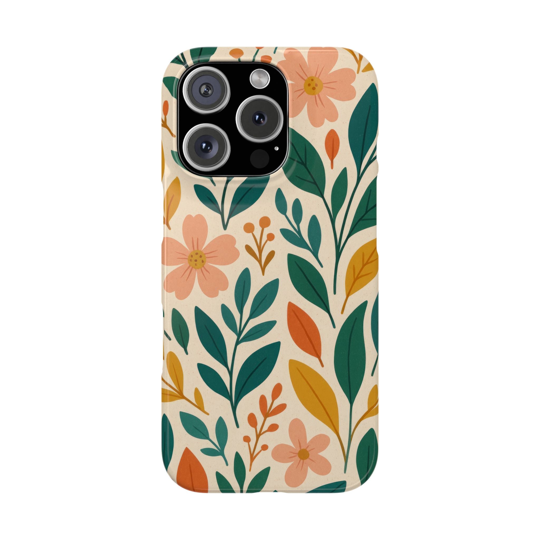 Floral Harmony Phone Case for iPhone 11-17