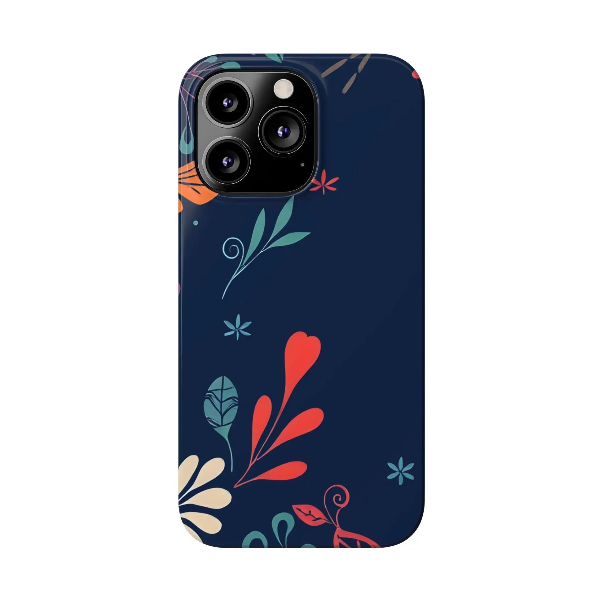 Nightshade Blossoms Phone Case for iPhone 11-17 - KARARMDESIGN