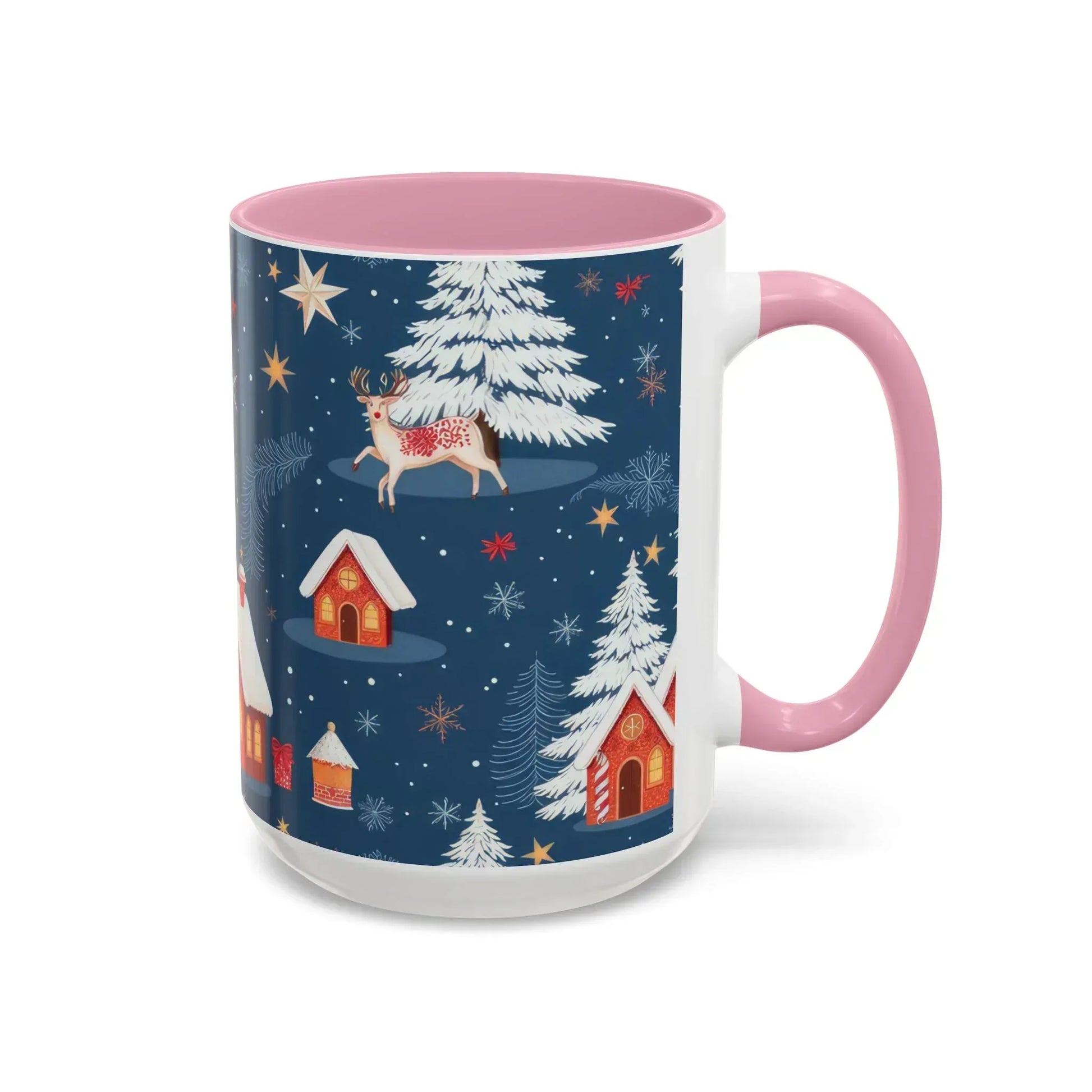 Dark Blue Christmas Mug - Colorful Mugs (11oz, 15oz) - KARARMDESIGN