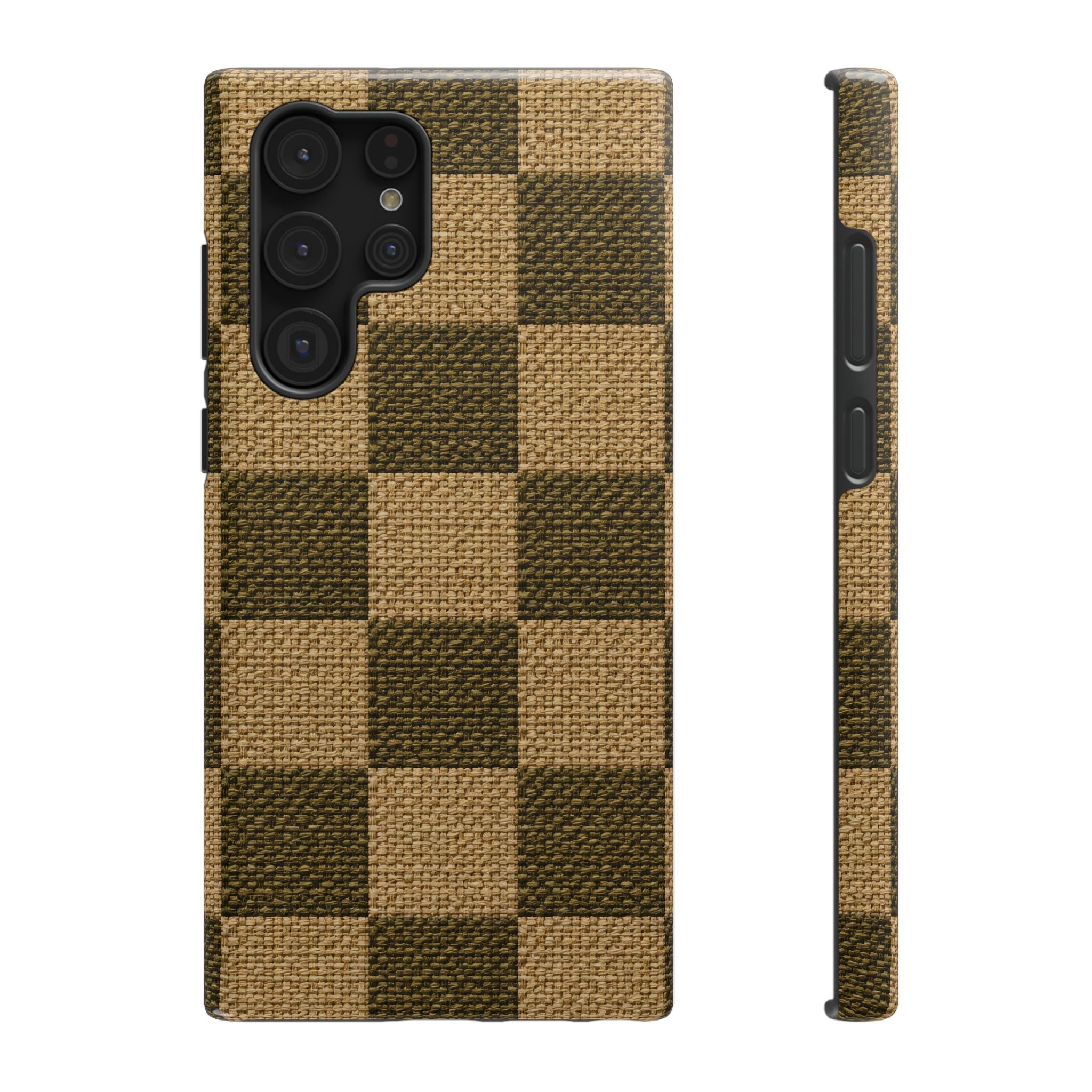 Rustic Woven Phone Case for iPhone 11-17 and Galaxy S22-S26