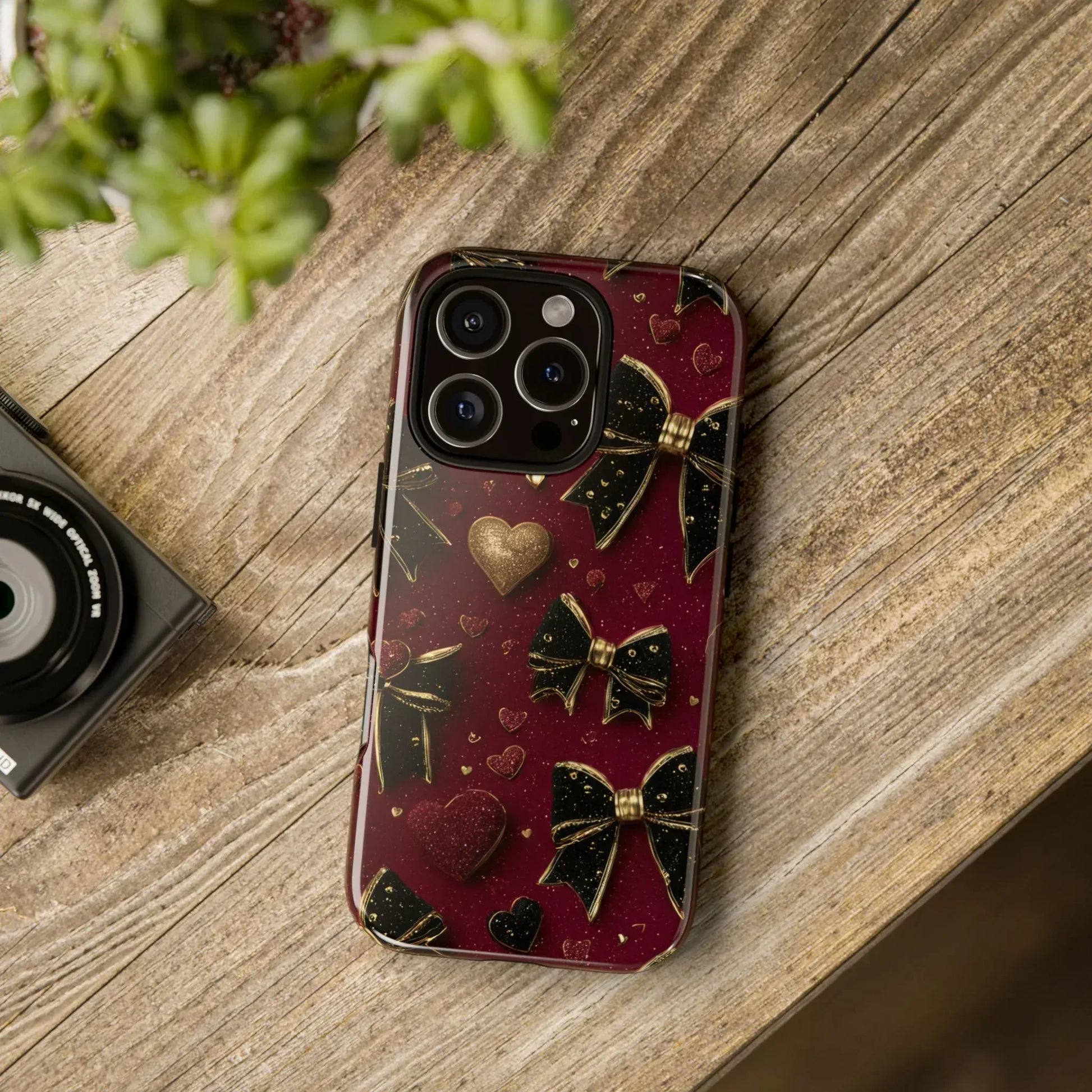 Velvet Valentine Charm Phone Case for iPhone 11-17 and Galaxy S10-S25 - KARARMDESIGN