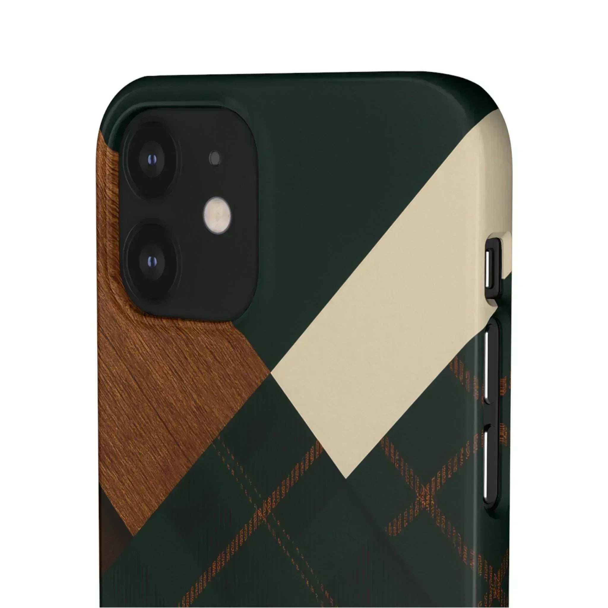 Rustic Green Phone Case for iPhone 8-16 and Galaxy S20-S24 - KARARMDESIGN