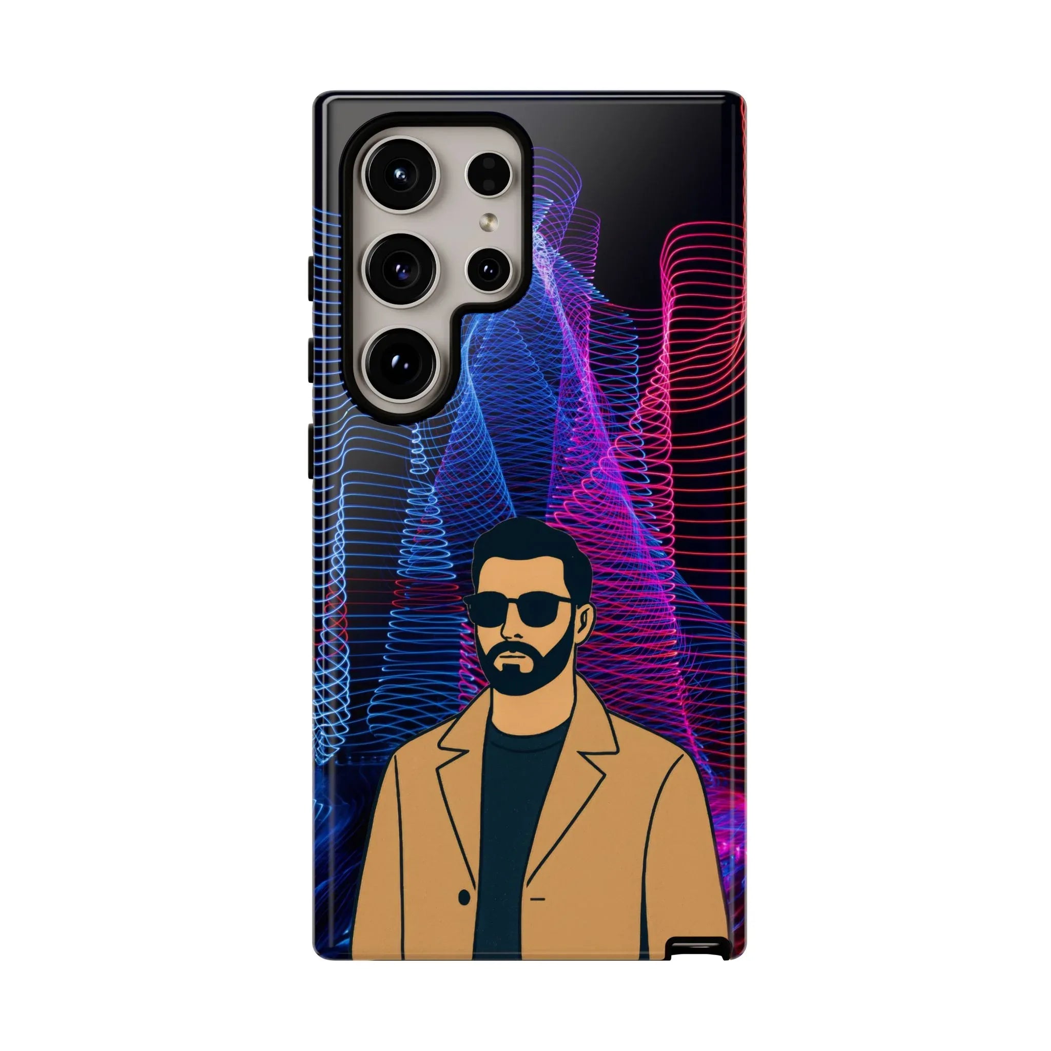 Bearded Style Phone Case for iPhone 11-17 and Galaxy S20-S25 - KARARMDESIGN