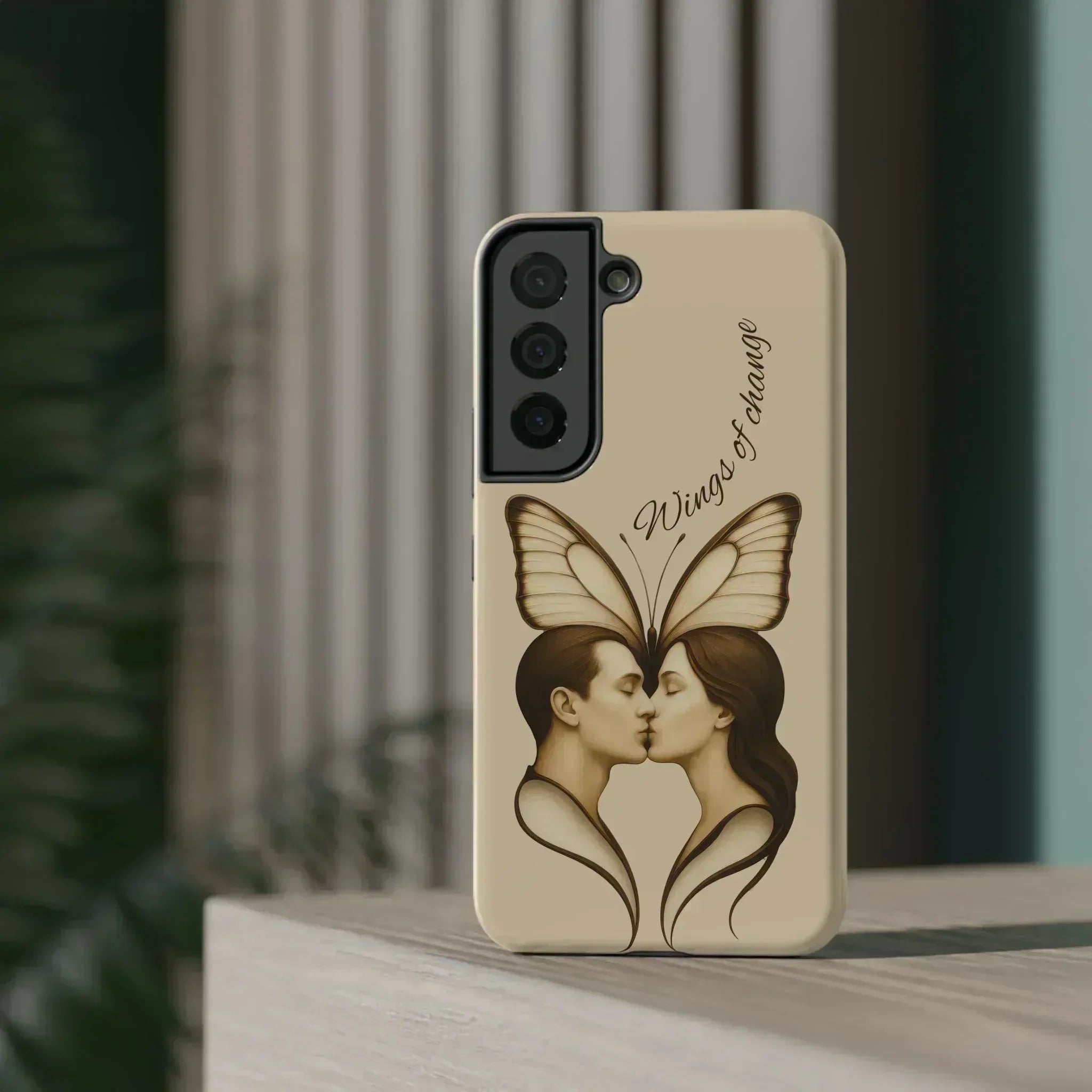 Romantic Butterfly Couple Phone Case for iPhone 12-16 and Galaxy S21-S22 - KARARMDESIGN