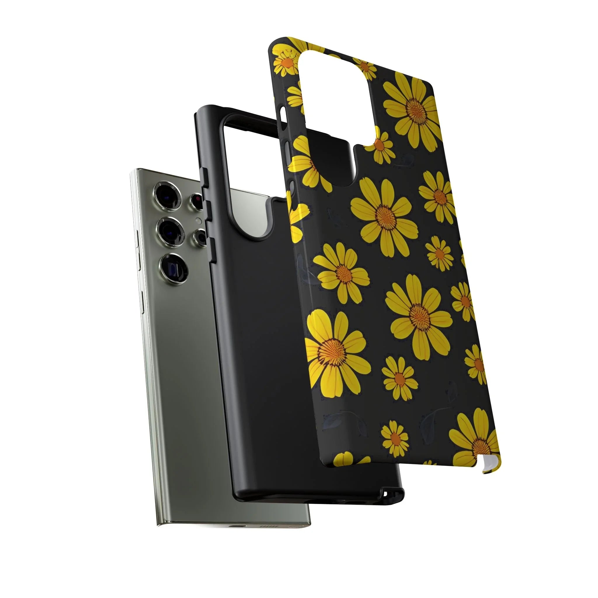 Elegant Floral Phone Case for Samsung Galaxy S20-S25 - KARARMDESIGN