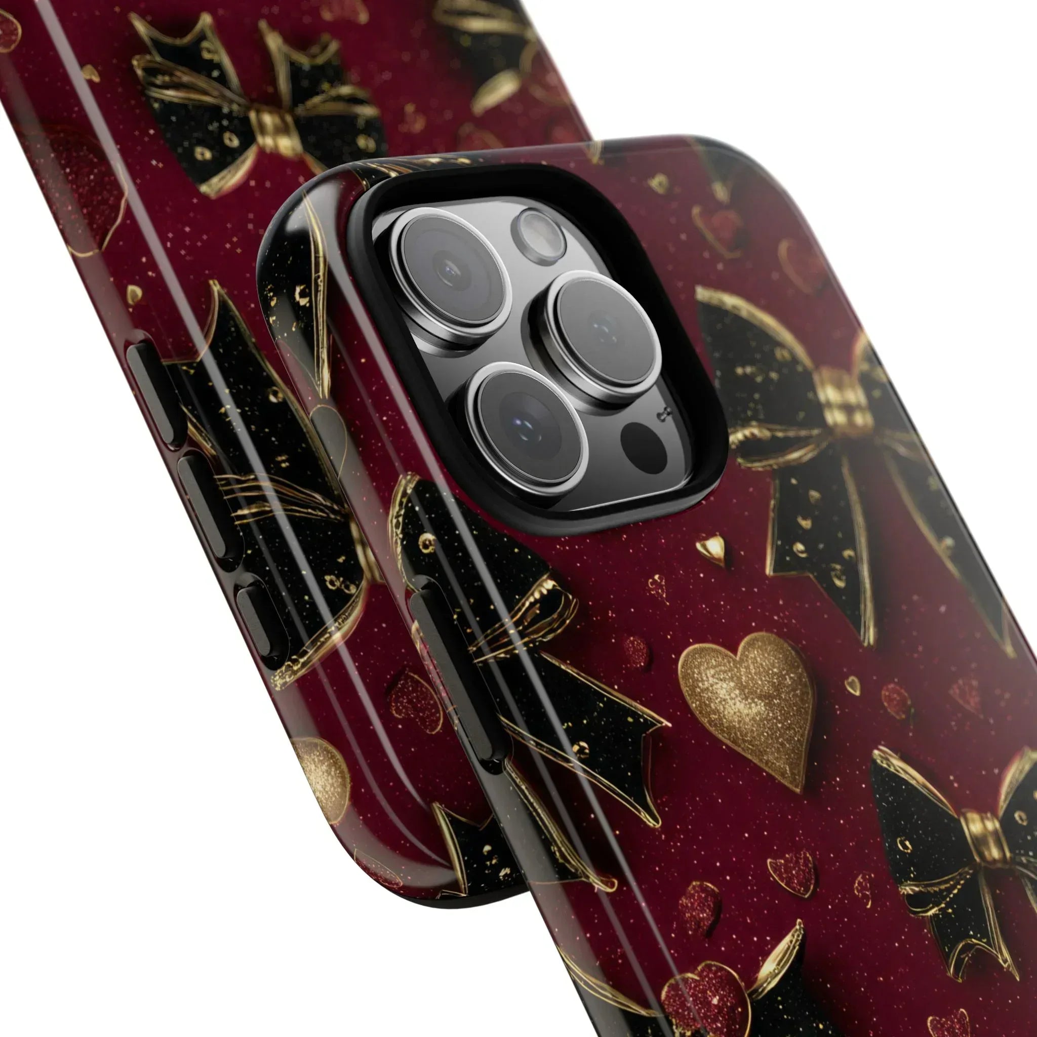 Velvet Valentine Charm Phone Case for iPhone 11-17 and Galaxy S10-S25 - KARARMDESIGN