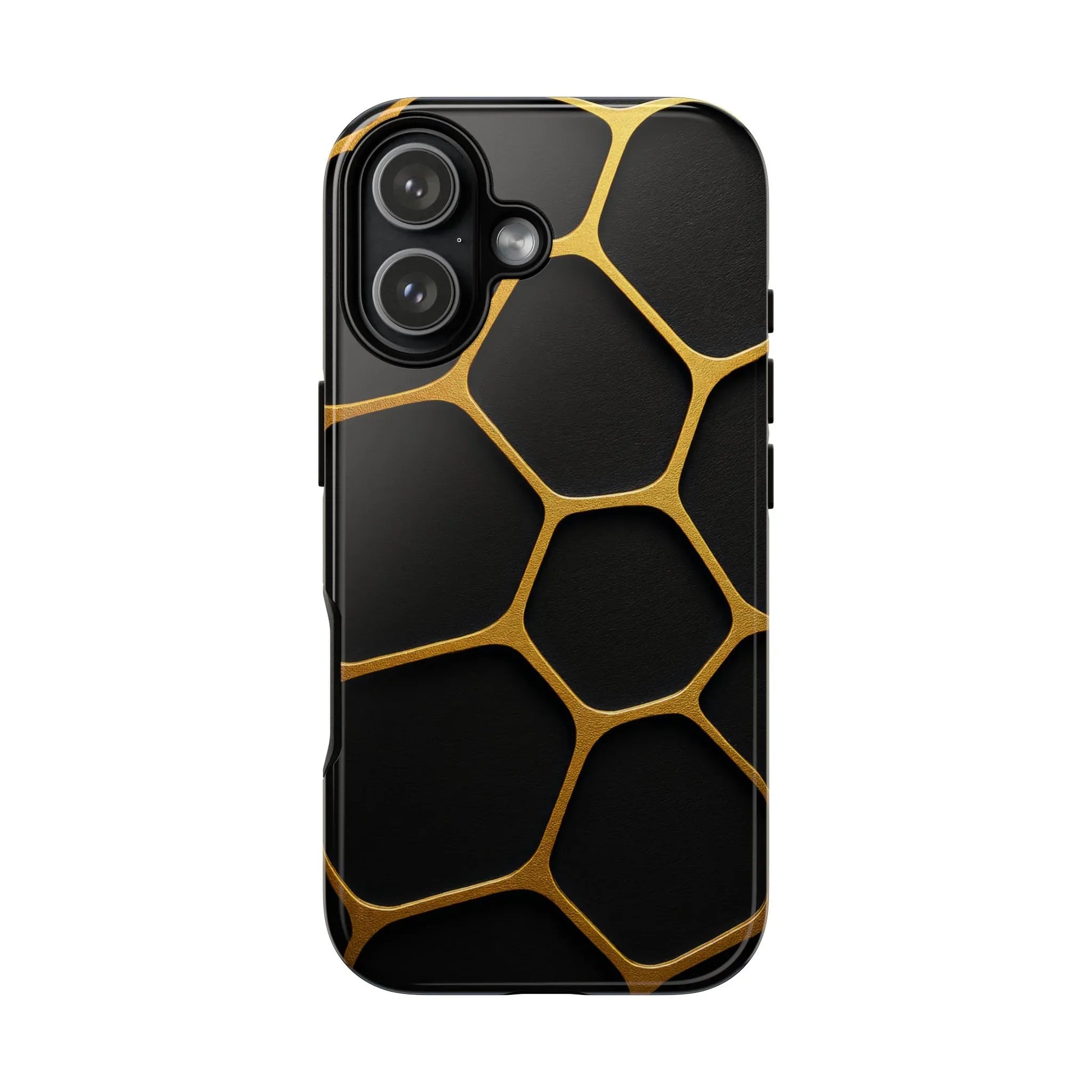 Golden Cellscape Phone Case for iPhone 8-17 and Galaxy S20-S25 - KARARMDESIGN