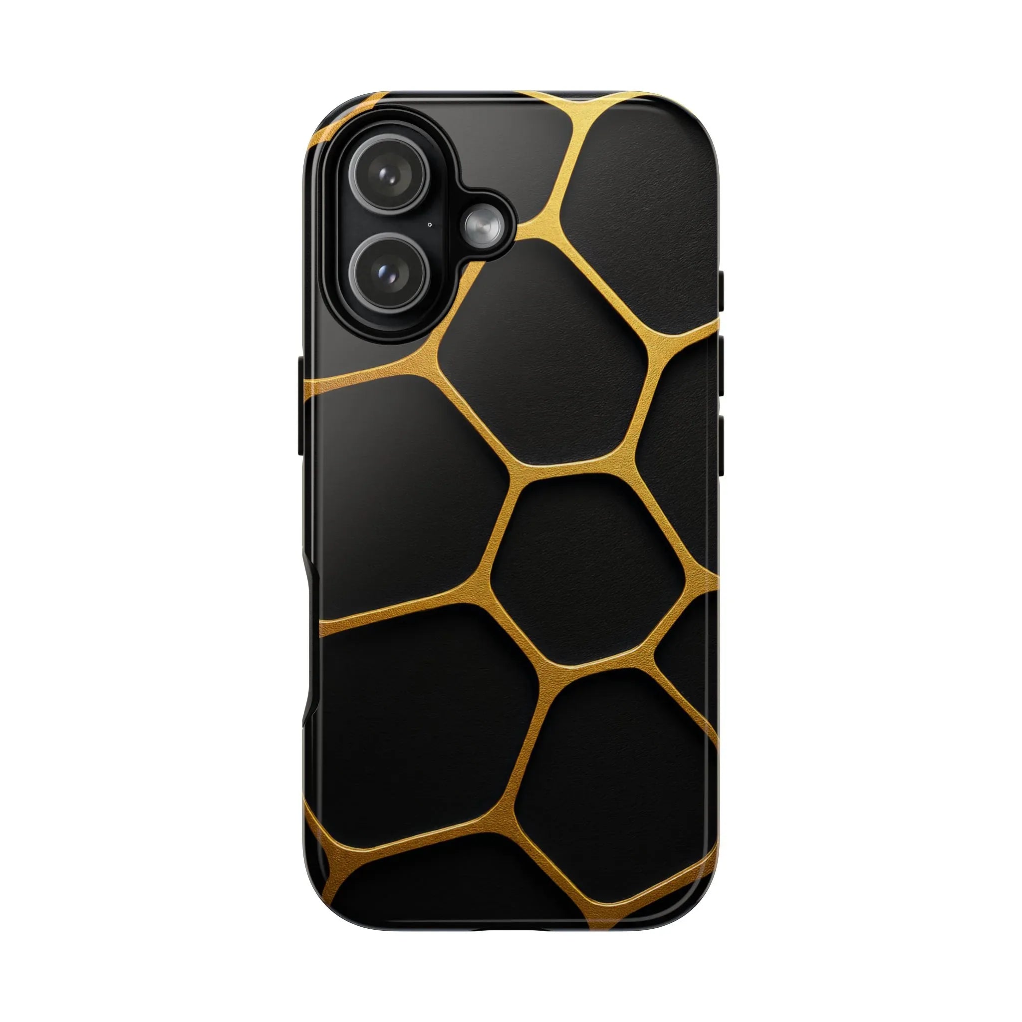 Golden Cellscape Phone Case for iPhone 8-17 and Galaxy S20-S25 - KARARMDESIGN