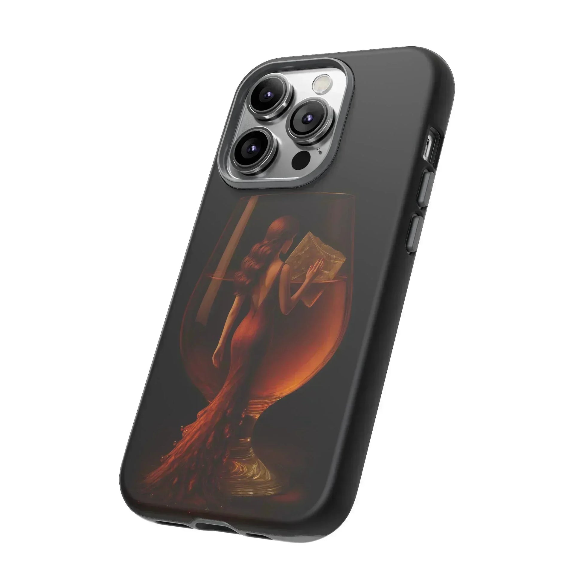 Elegant Midnight Lady Phone Case for iPhone 8-16 and Google Pixel up to 9 Models - KarArmDesign