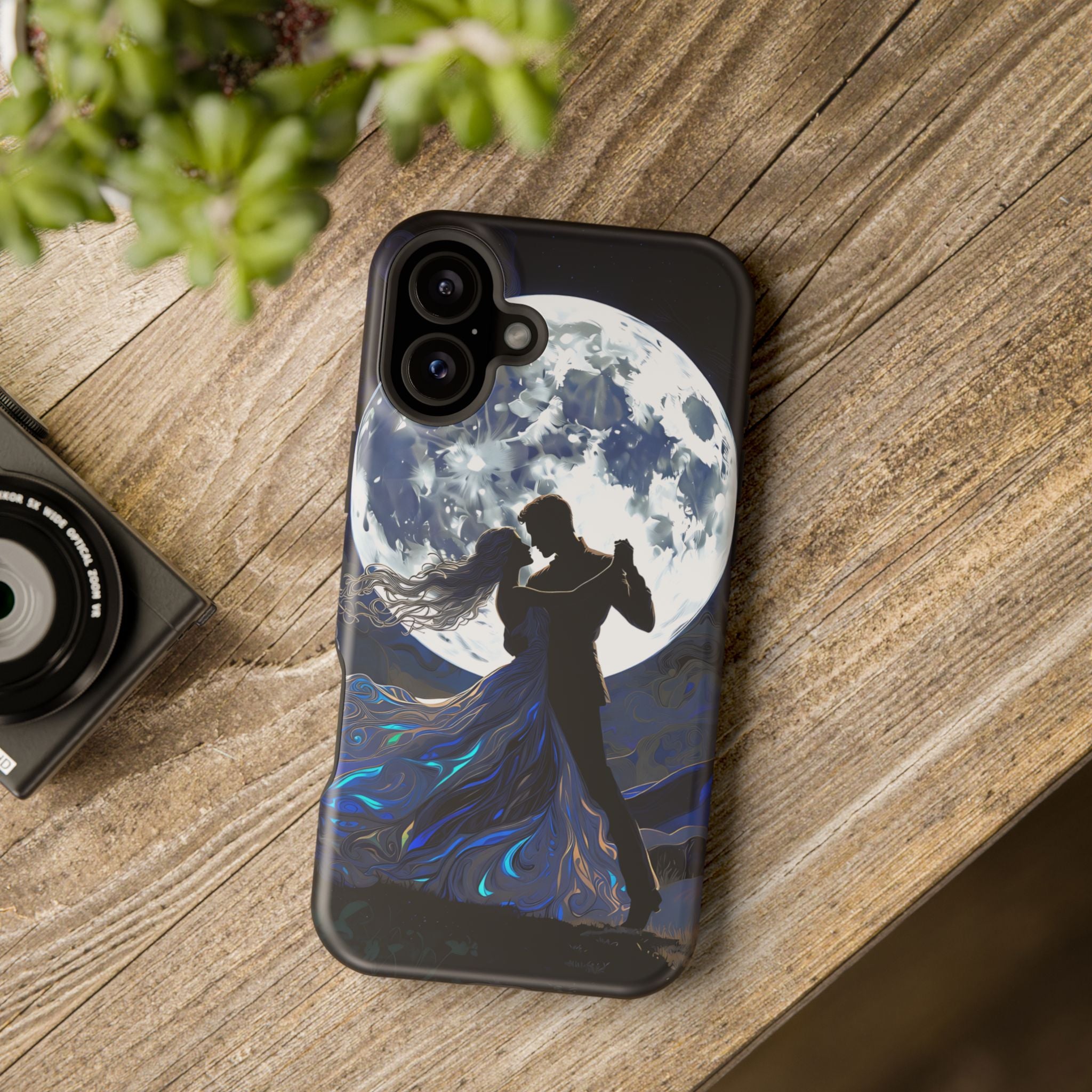 Romantic Moonlight Dance Magnetic Phone Case – iPhone 15–17 & Samsung Galaxy S26