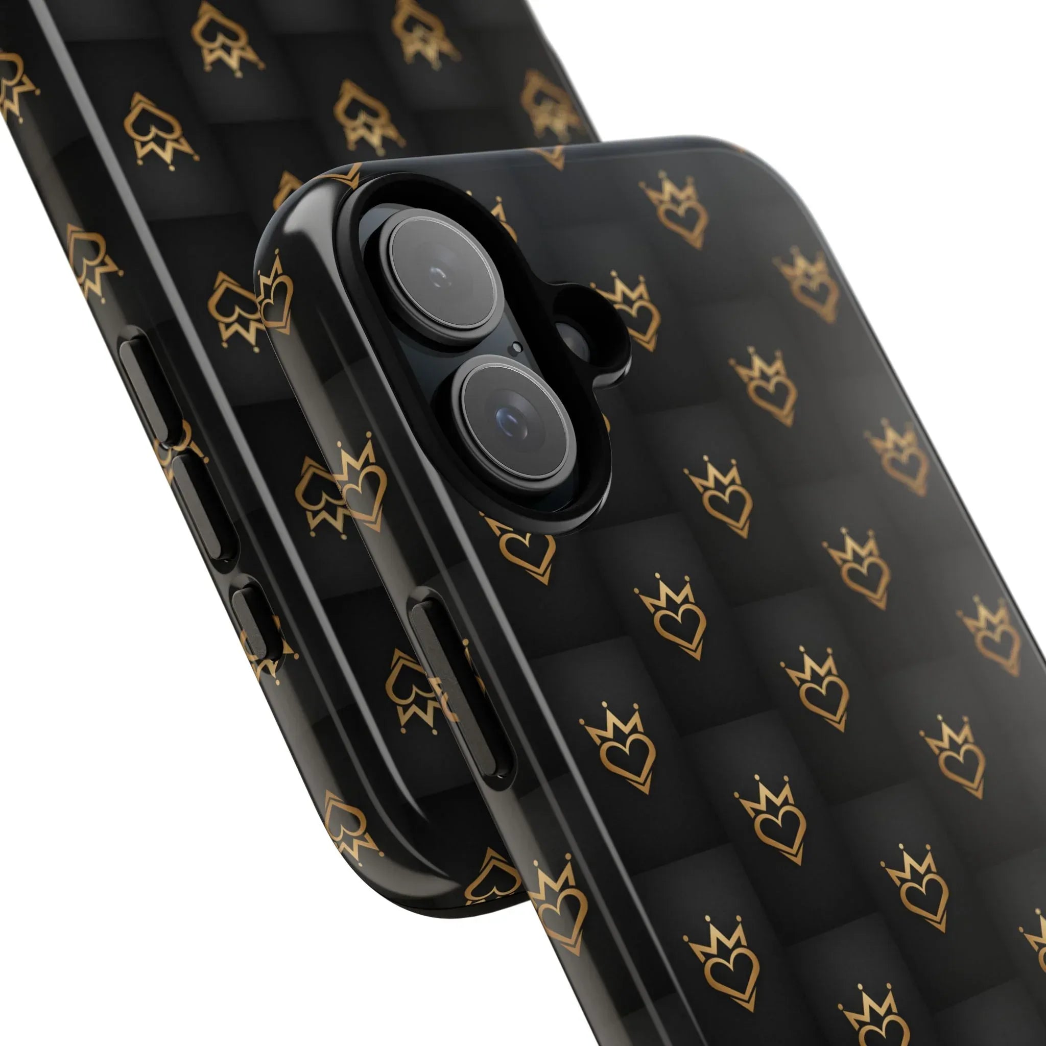 Crowned Heart Doodle Phone Case for iPhone 11-17 & Galaxy S10-S25 - KARARMDESIGN