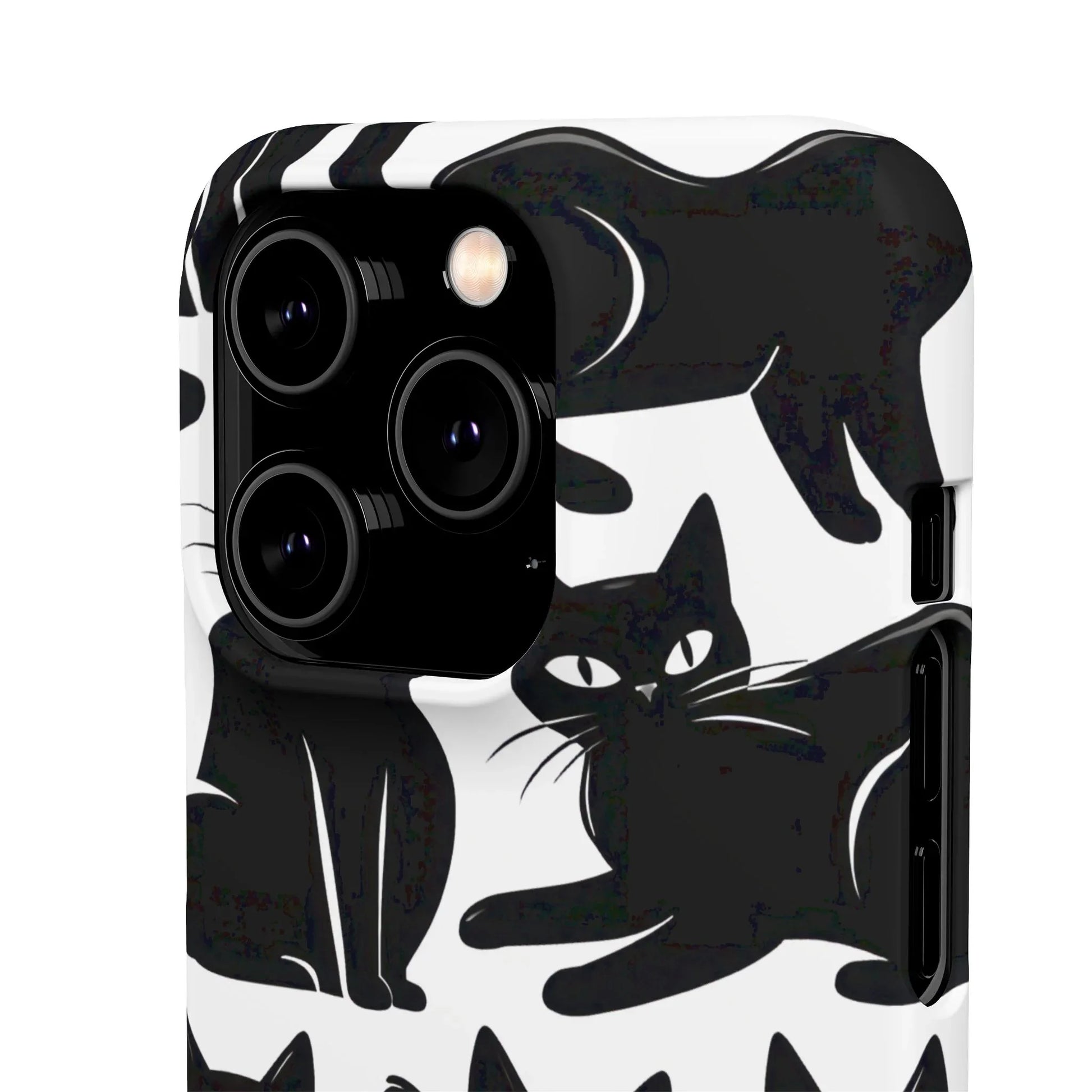 Black Cats Phone Case for iPhone 11-17 and Galaxy S20-S25 - KARARMDESIGN
