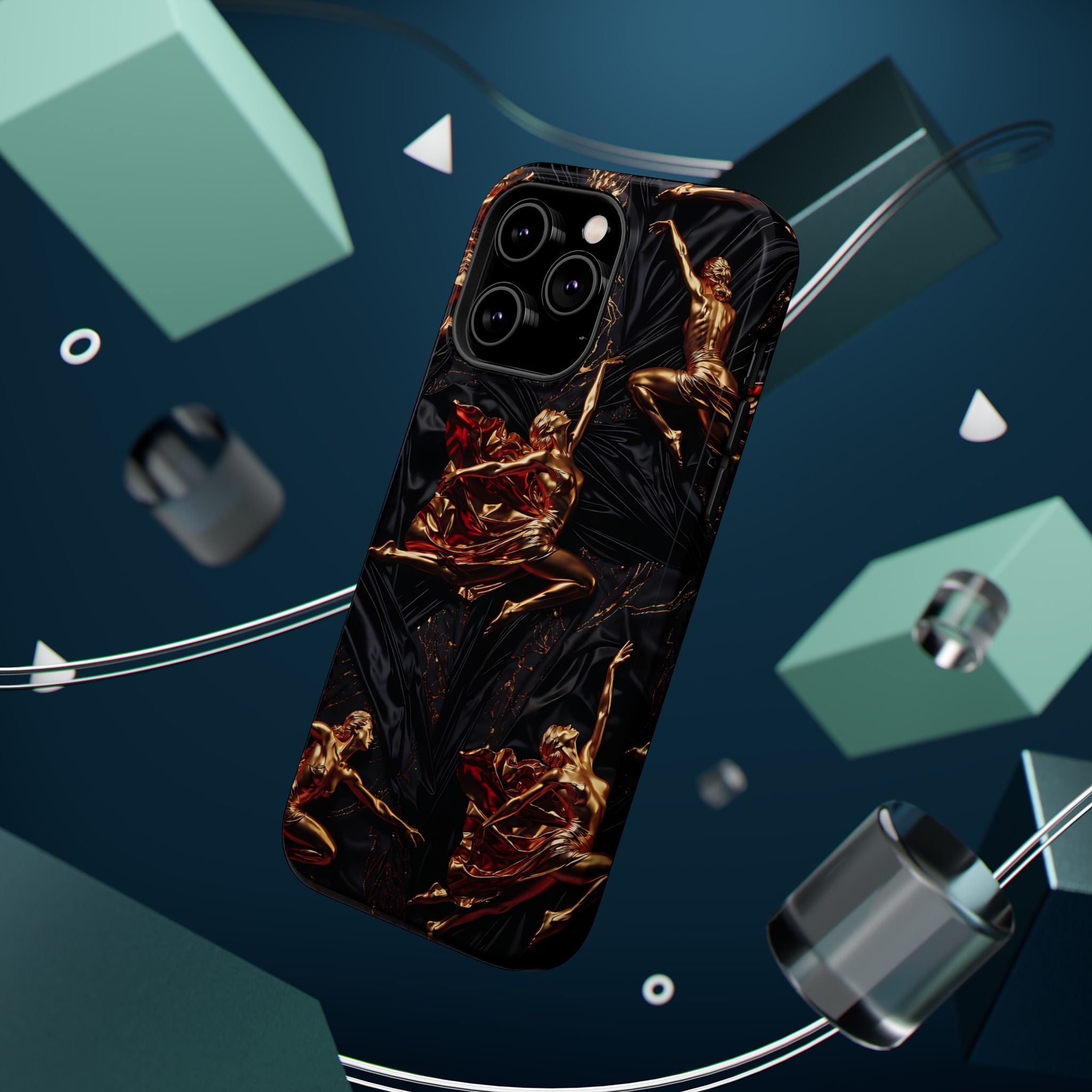 Gold Sculpture Phone Case for iPhone 13-17 & Samsung Galaxy S26