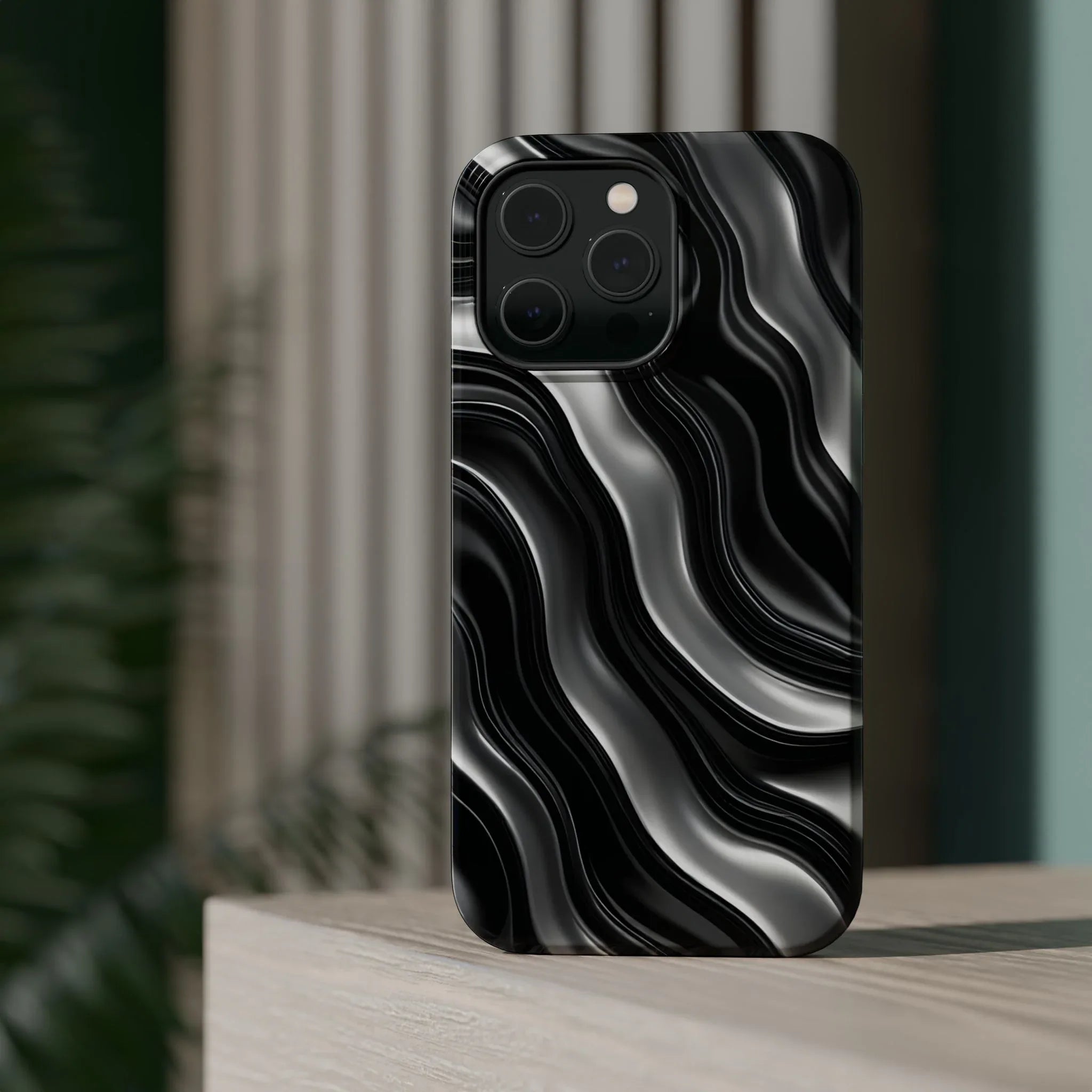 Wavy Illusion Marble Phone Case for iPhone 13-17 - KARARMDESIGN