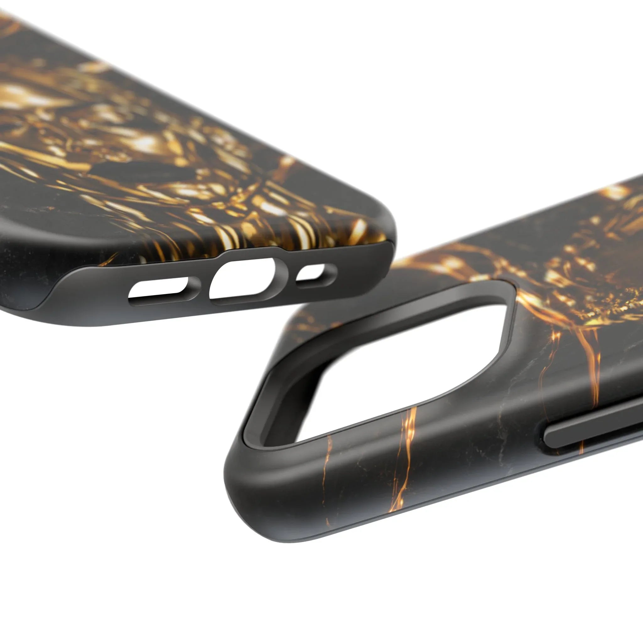 Luxury Gold Portrait Phone Case for iPhone 11-17 and Galaxy S21-S25 - KARARMDESIGN