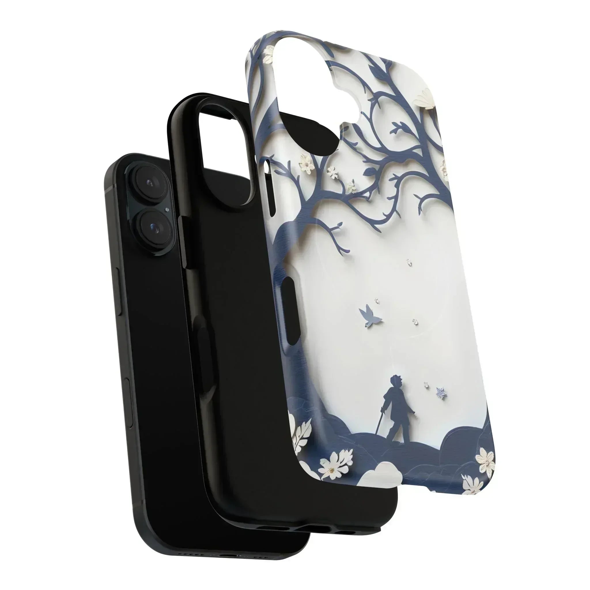 Nature Silhouette Phone Case for iPhone 14-16 - KARARMDESIGN