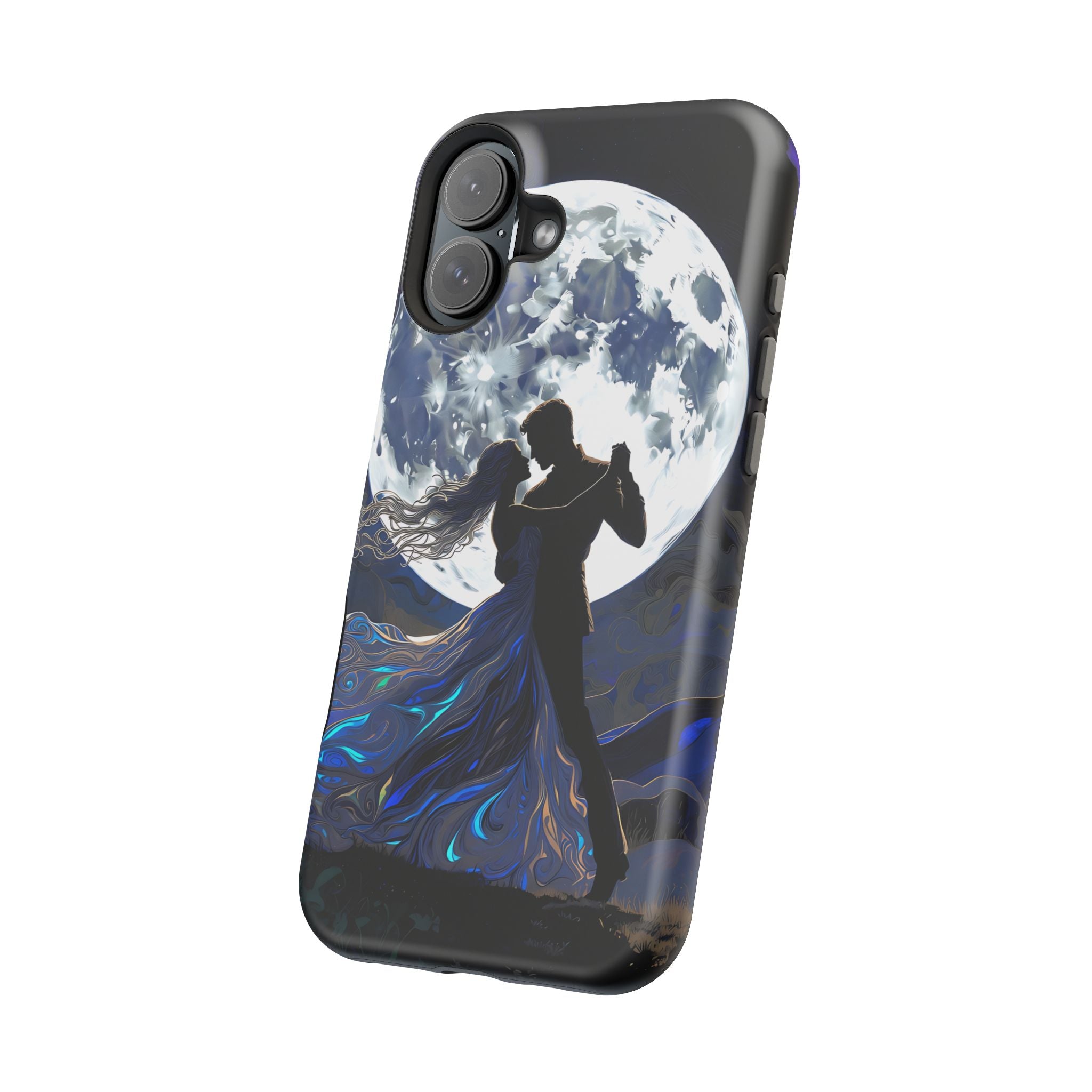 Romantic Moonlight Dance Magnetic Phone Case – iPhone 15–17 & Samsung Galaxy S26
