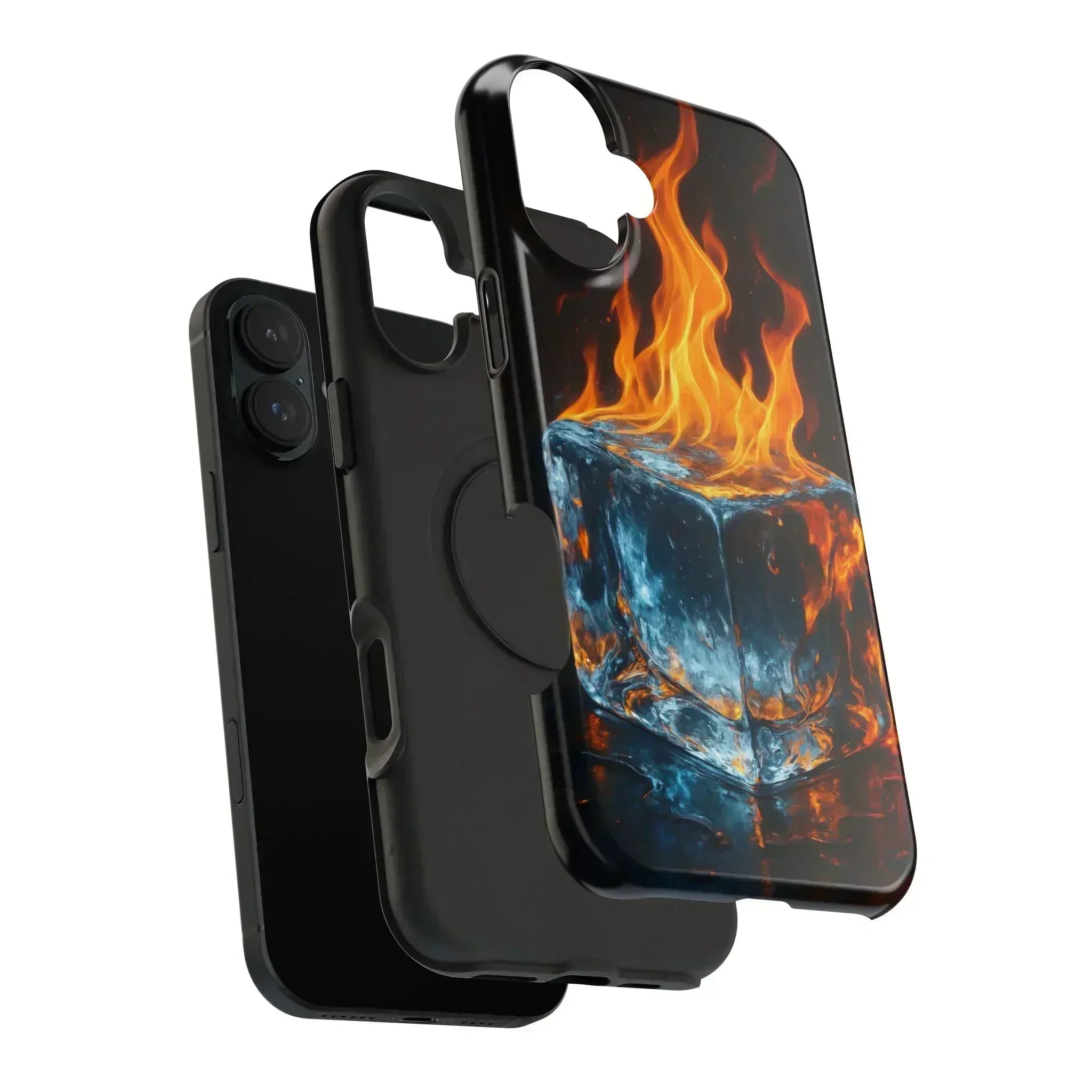 Flame Ice Phone Case for iPhone 12-16 and Galaxy S21-S22 - KARARMDESIGN
