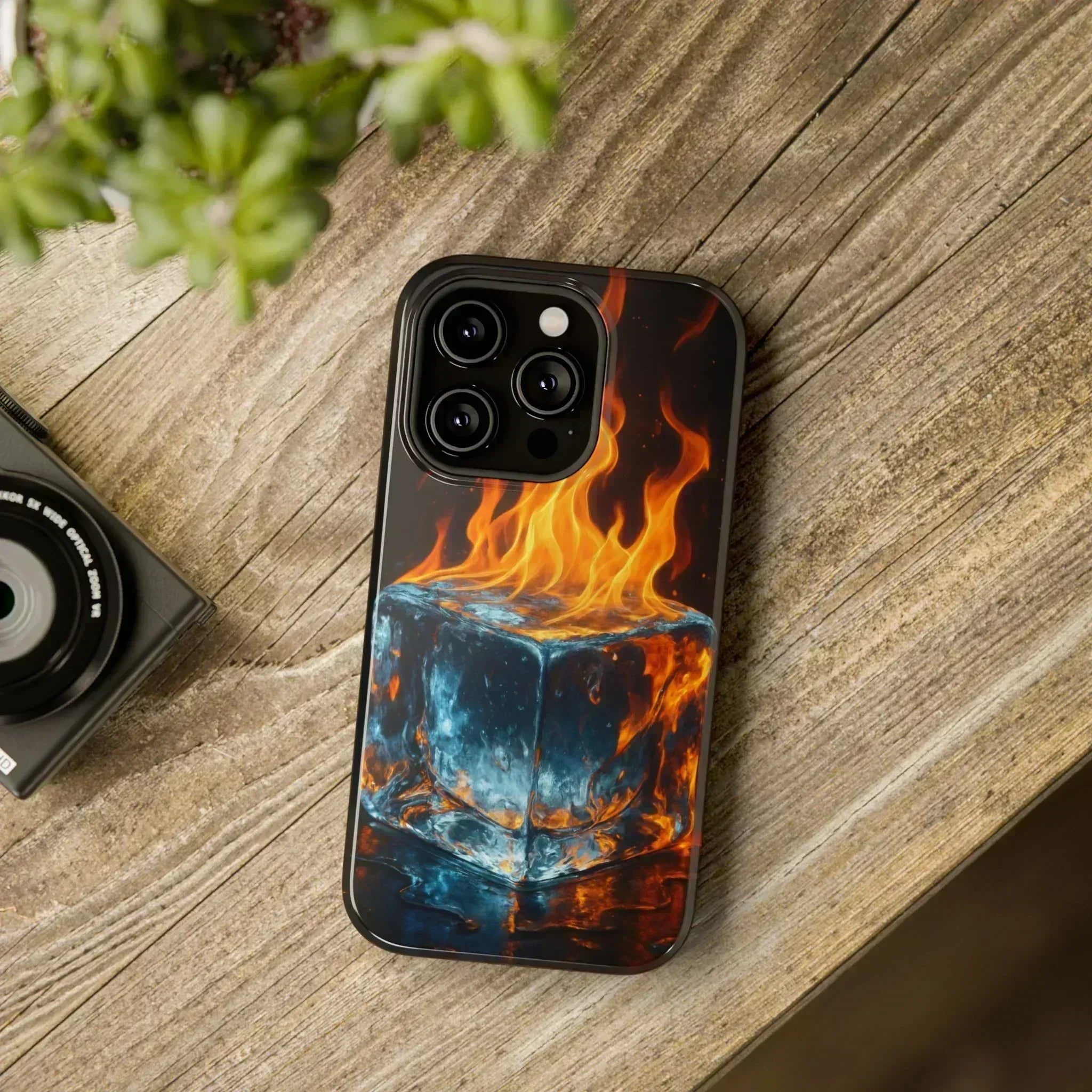 Flame Ice Phone Case for iPhone 12-16 and Galaxy S21-S22 - KARARMDESIGN