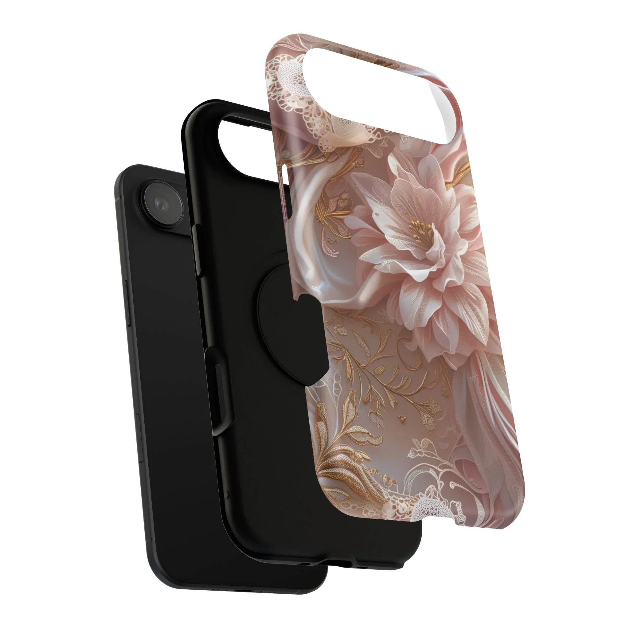 Elegant Floral Phone Case for iPhone 11-17 and Samsung Galaxy S21-S22 - KARARMDESIGN