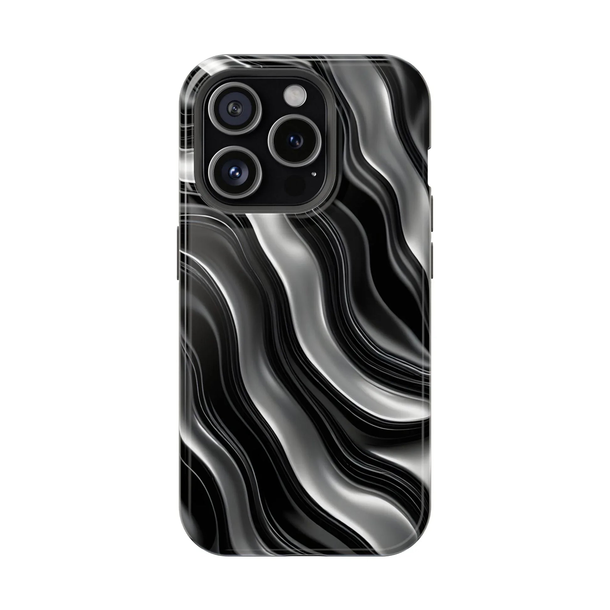 Wavy Illusion Marble Phone Case for iPhone 13-17 - KARARMDESIGN