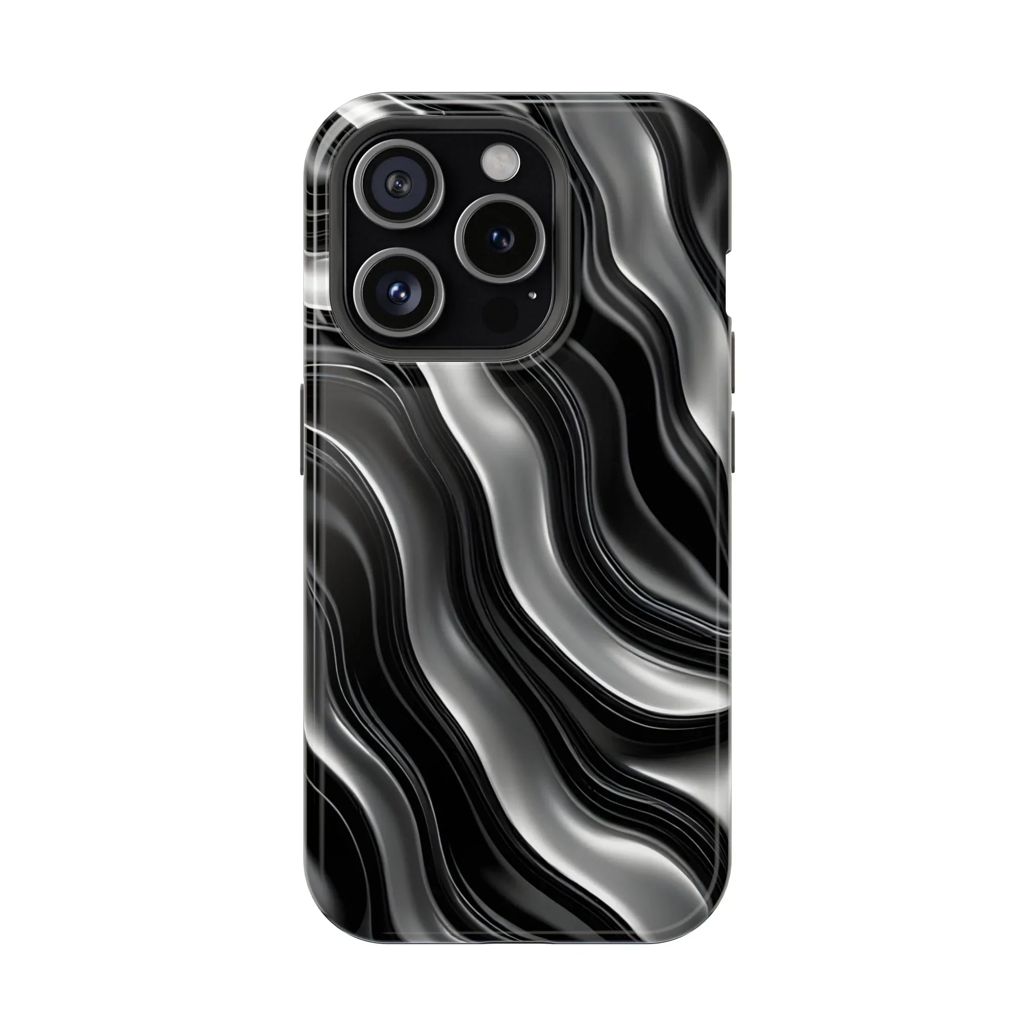 Wavy Illusion Marble Phone Case for iPhone 13-17 - KARARMDESIGN