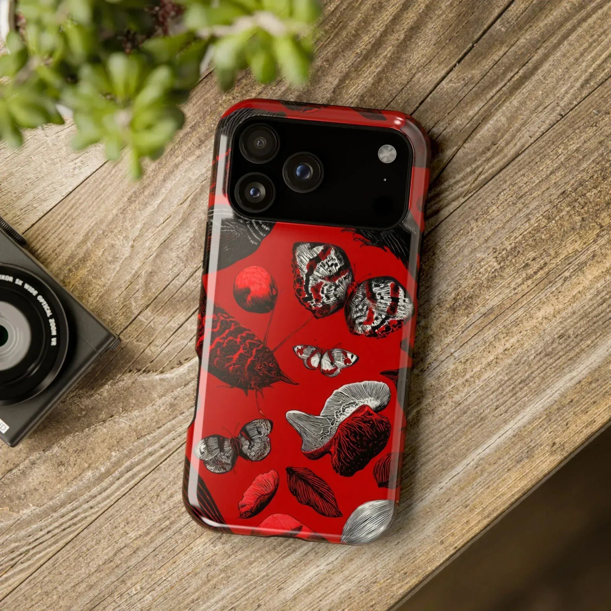 Crimson Wilderness Phone Case for iPhone 11-17 - KARARMDESIGN