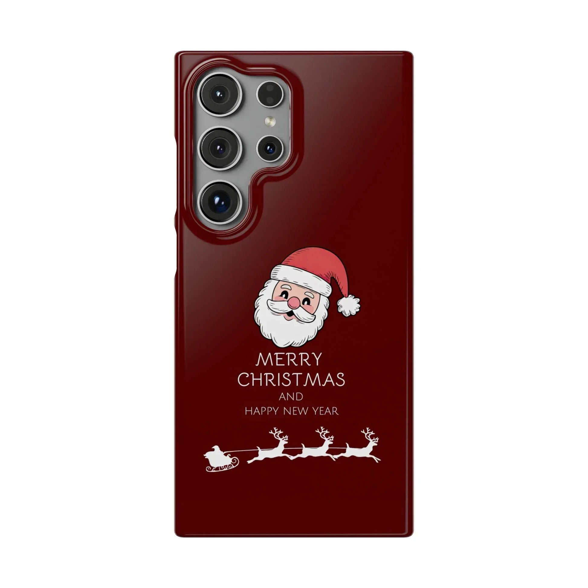 Crimson Claus Phone Case for iPhone 8-17 and Galaxy S20-S25 - KARARMDESIGN