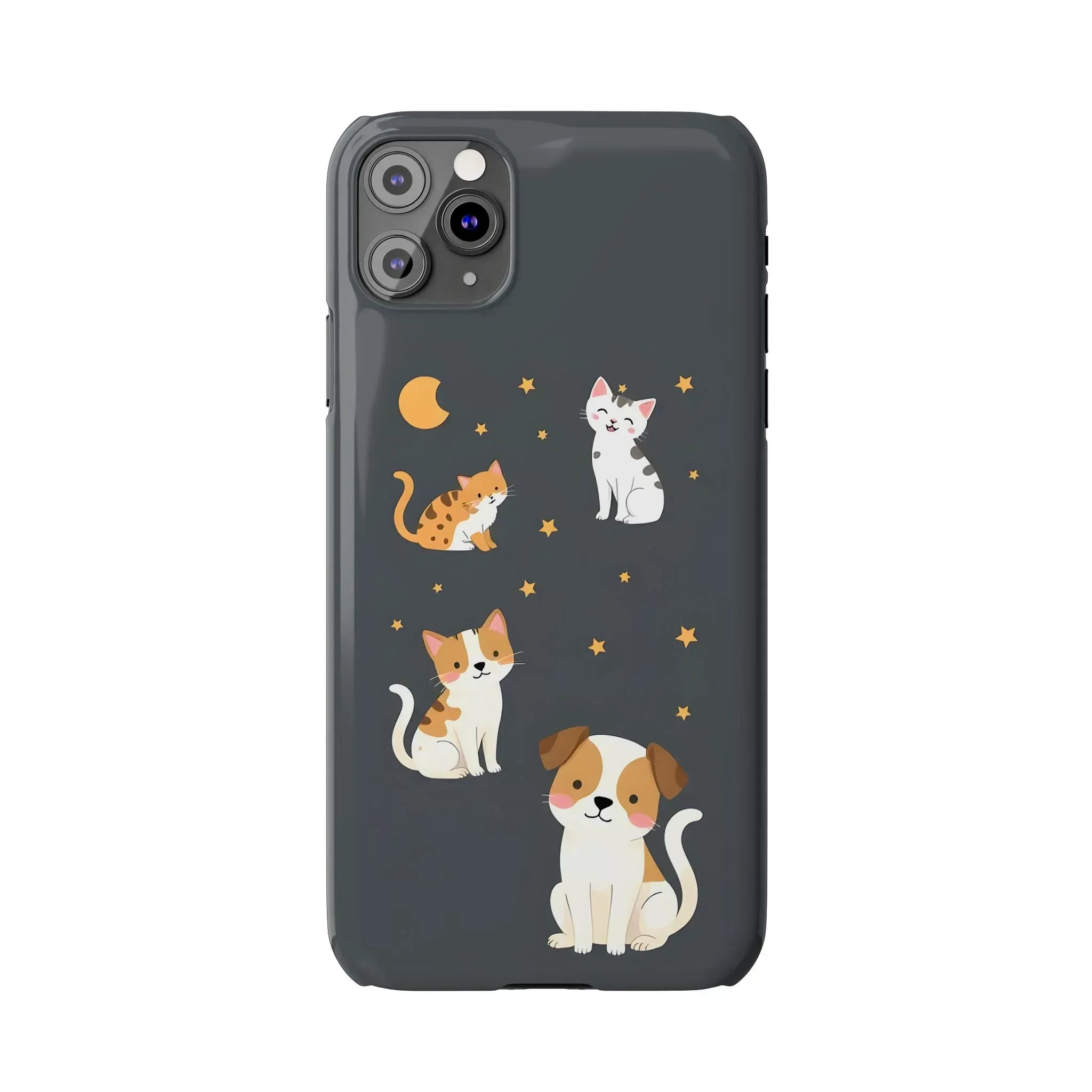 Cute Cat and Dog Phone Case for iPhone 11-17 - KARARMDESIGN