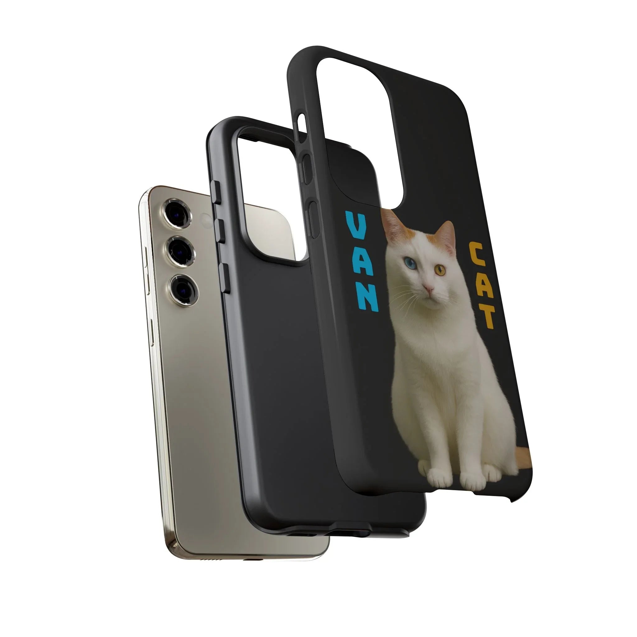 VAN CAT Phone Case for iPhone 8-17 and Galaxy S20-S25 - KARARMDESIGN