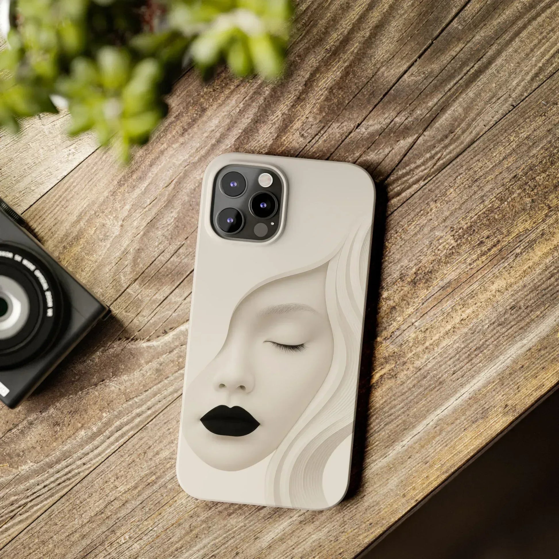 Minimalist Face Phone Case for iPhone 11-17 - KARARMDESIGN