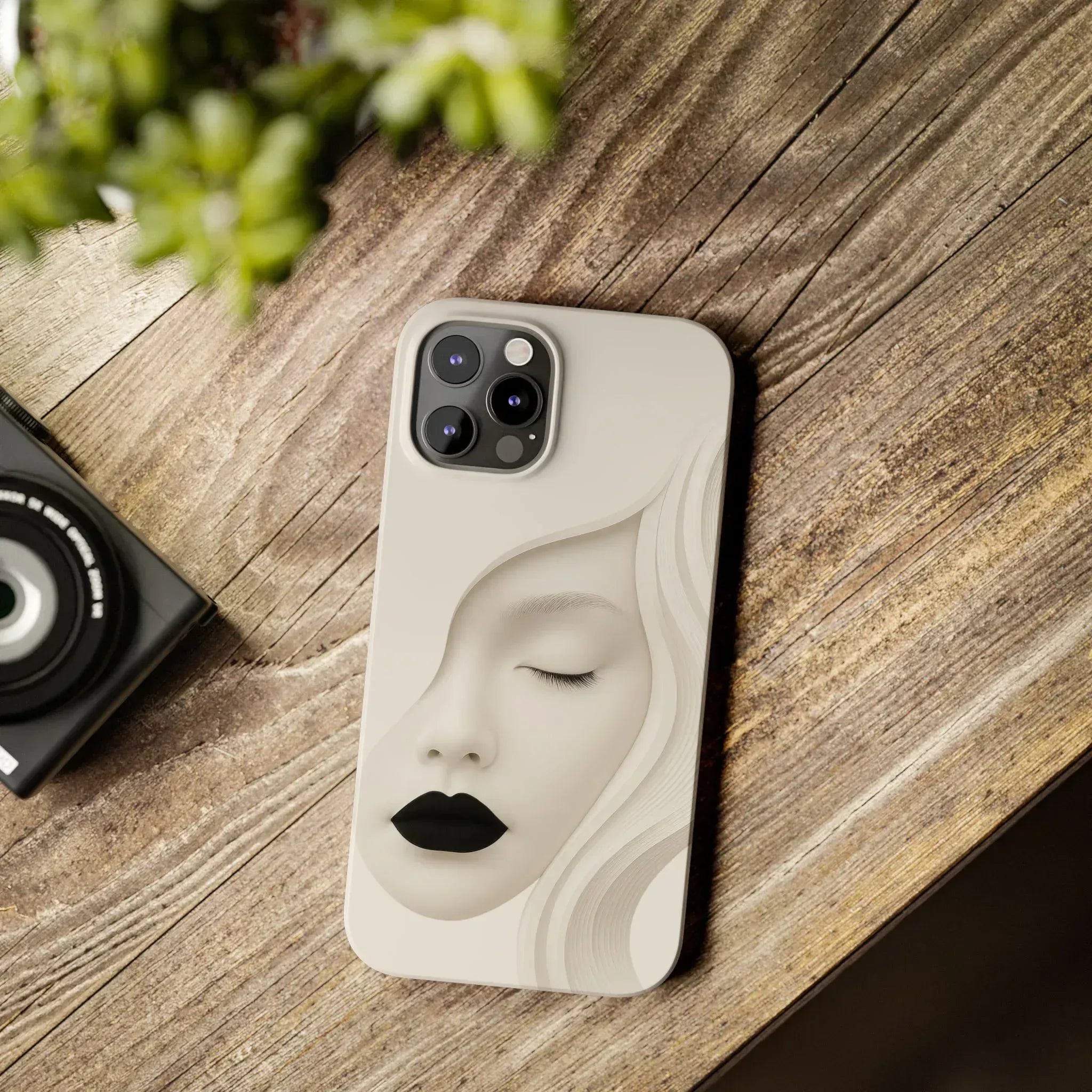 Minimalist Face Phone Case for iPhone 11-17 - KARARMDESIGN